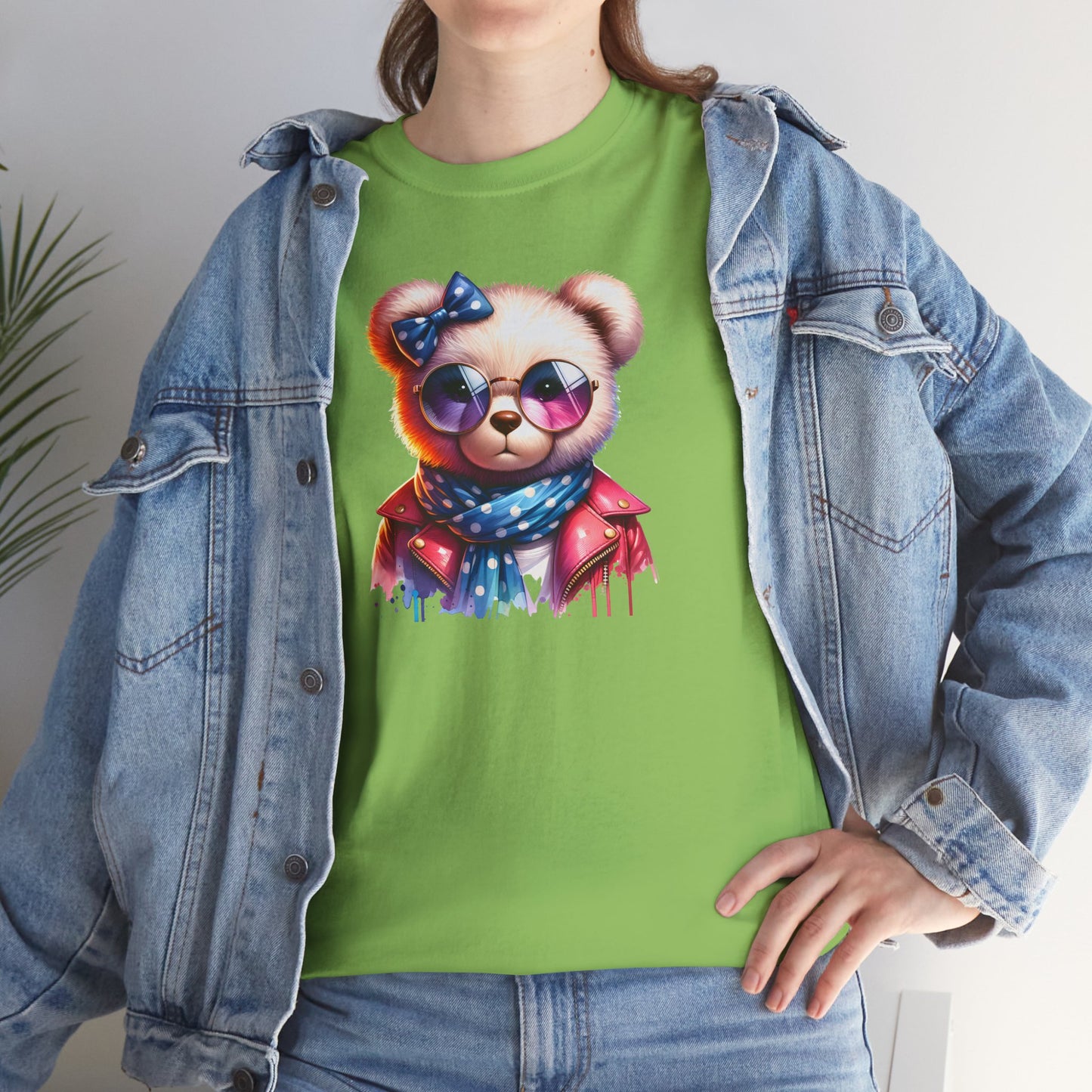 Princess Grace Cool Bear Graphic Unisex Heavy Cotton Tee Stylish & Fun for All