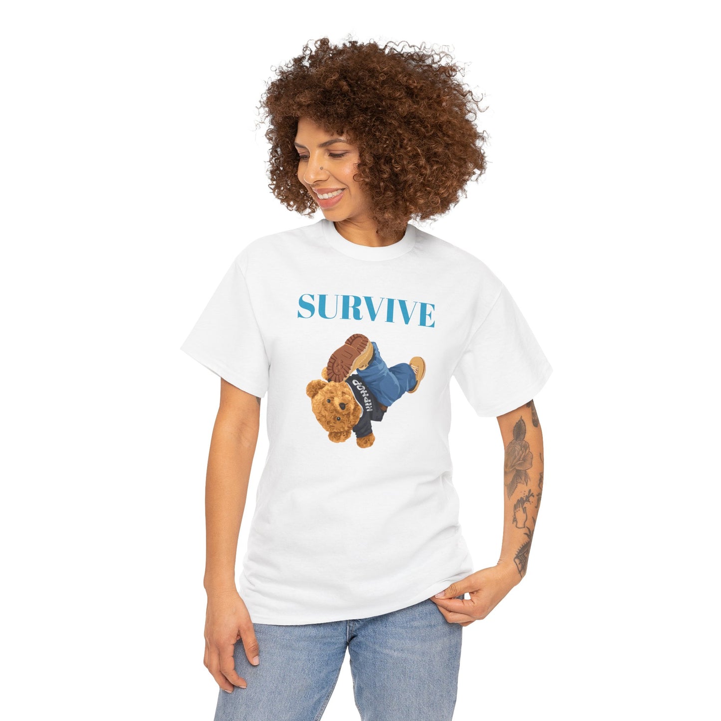 Princess Grace Survive Graphic Unisex Heavy Cotton Tee