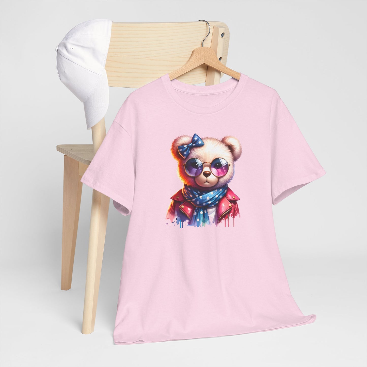 Princess Grace Cool Bear Graphic Unisex Heavy Cotton Tee Stylish & Fun for All