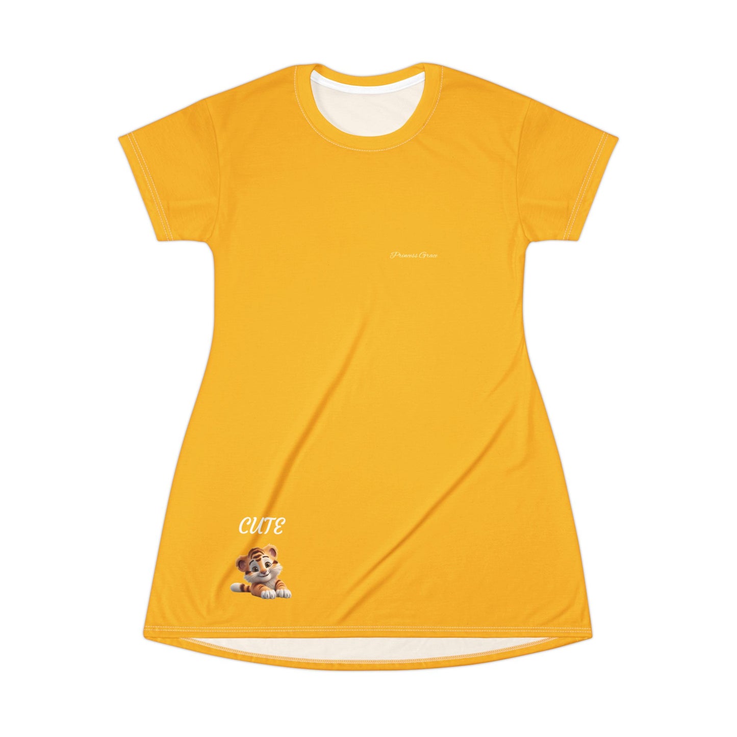 Princess Grace Adorable Cute T-Shirt Dress Perfect Summer Casual Wear
