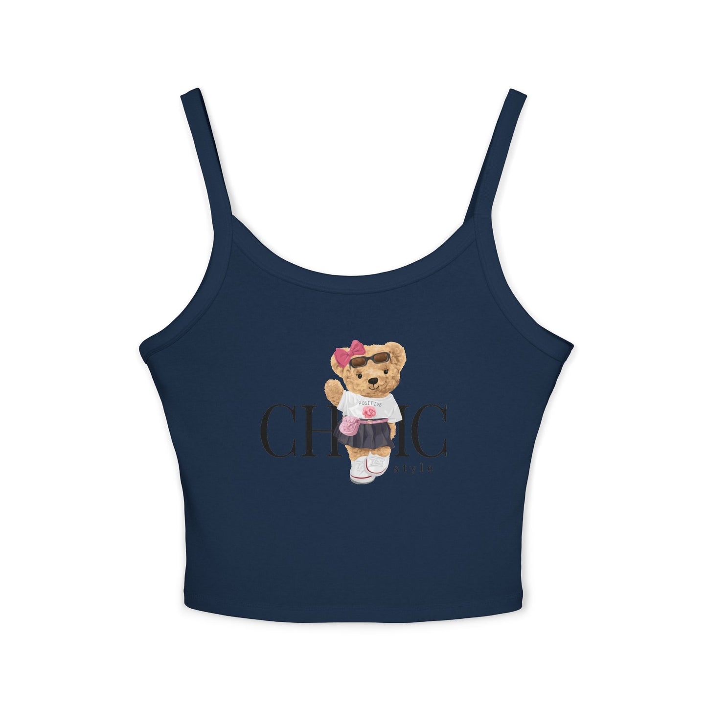 Princess Grace Chic and Cute Women's Spaghetti Strap Tank Top Perfect for Summer Vibes