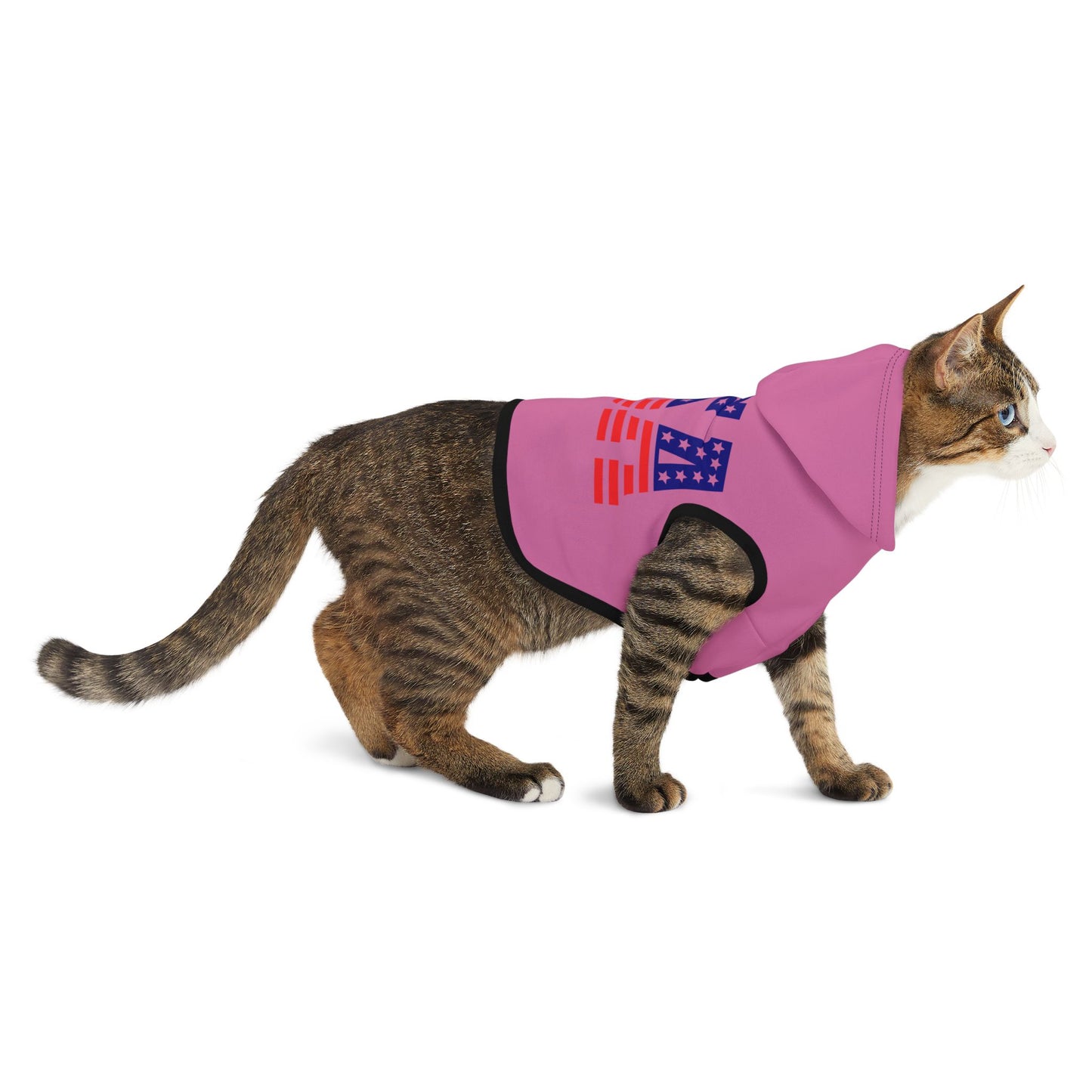 Princess Grace USA Patriotic Pet Hoodie Perfect for Fourth of July & Dog Lovers