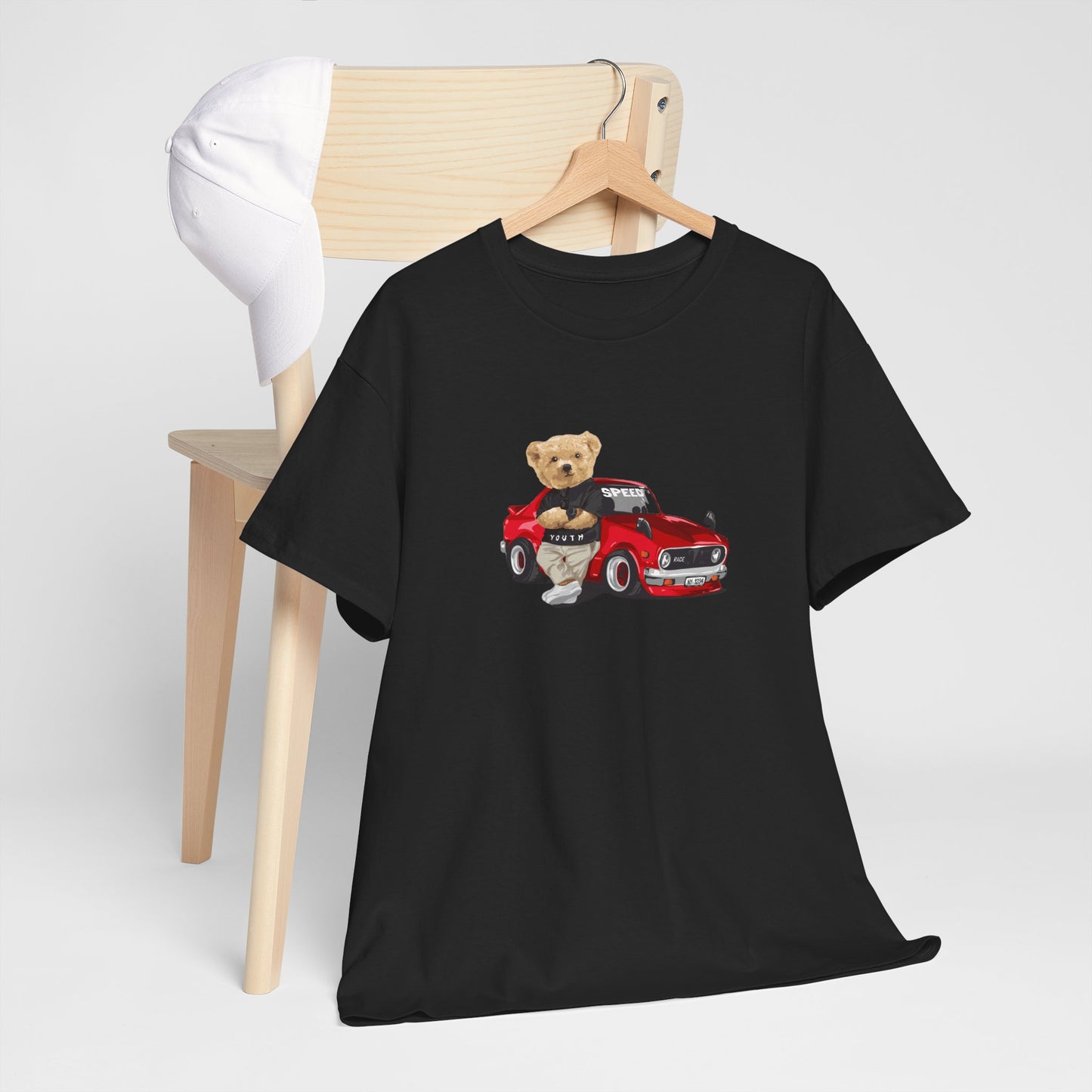 Princess Grace Cute Teddy Bear Unisex Heavy Cotton Tee Casual Wear for All Ages