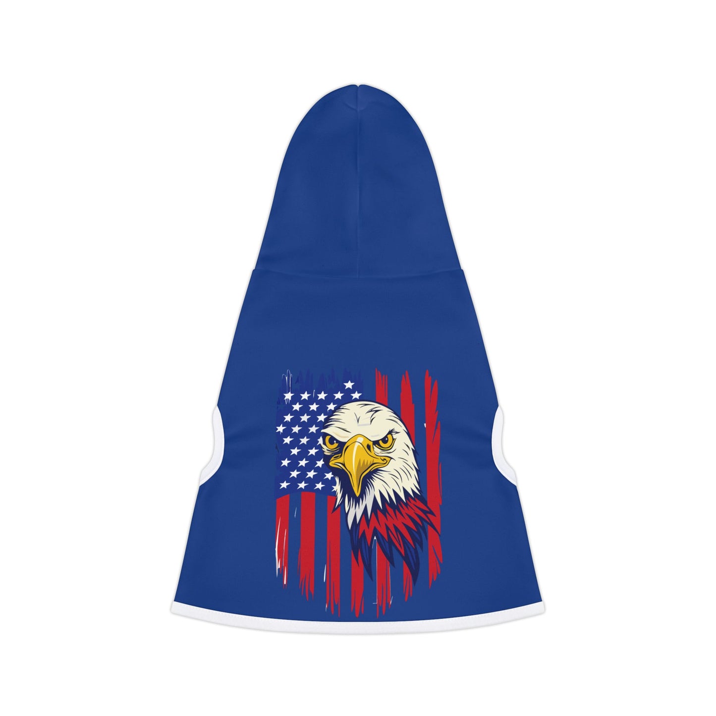 Princess Grace Patriotic Eagle Pet Hoodie Stylish Dog Apparel for Independence Day & Celebration
