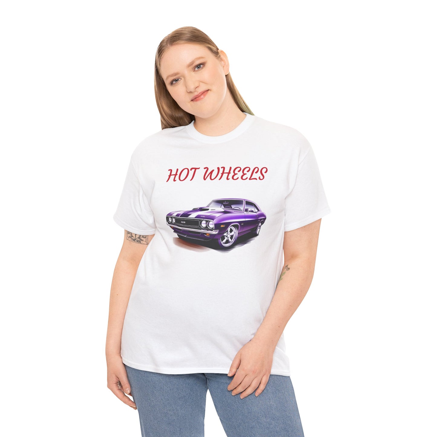 Princess Grace Hot Wheels Unisex Heavy Cotton Tee Vintage Car Graphic T-Shirt for Classic Car Lovers