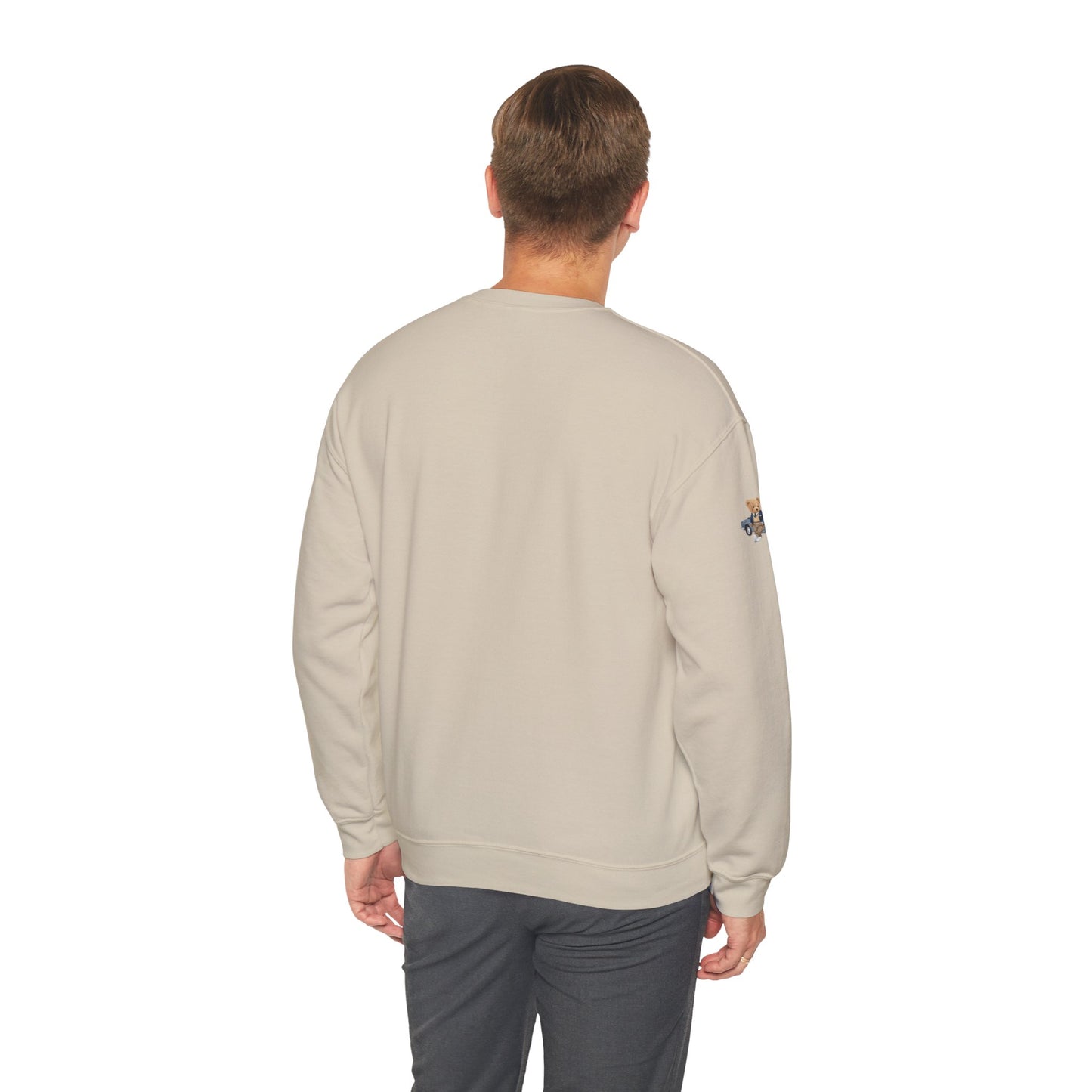 Princess Grace Stylish Crewneck Sweatshirt with Bear and Car Design