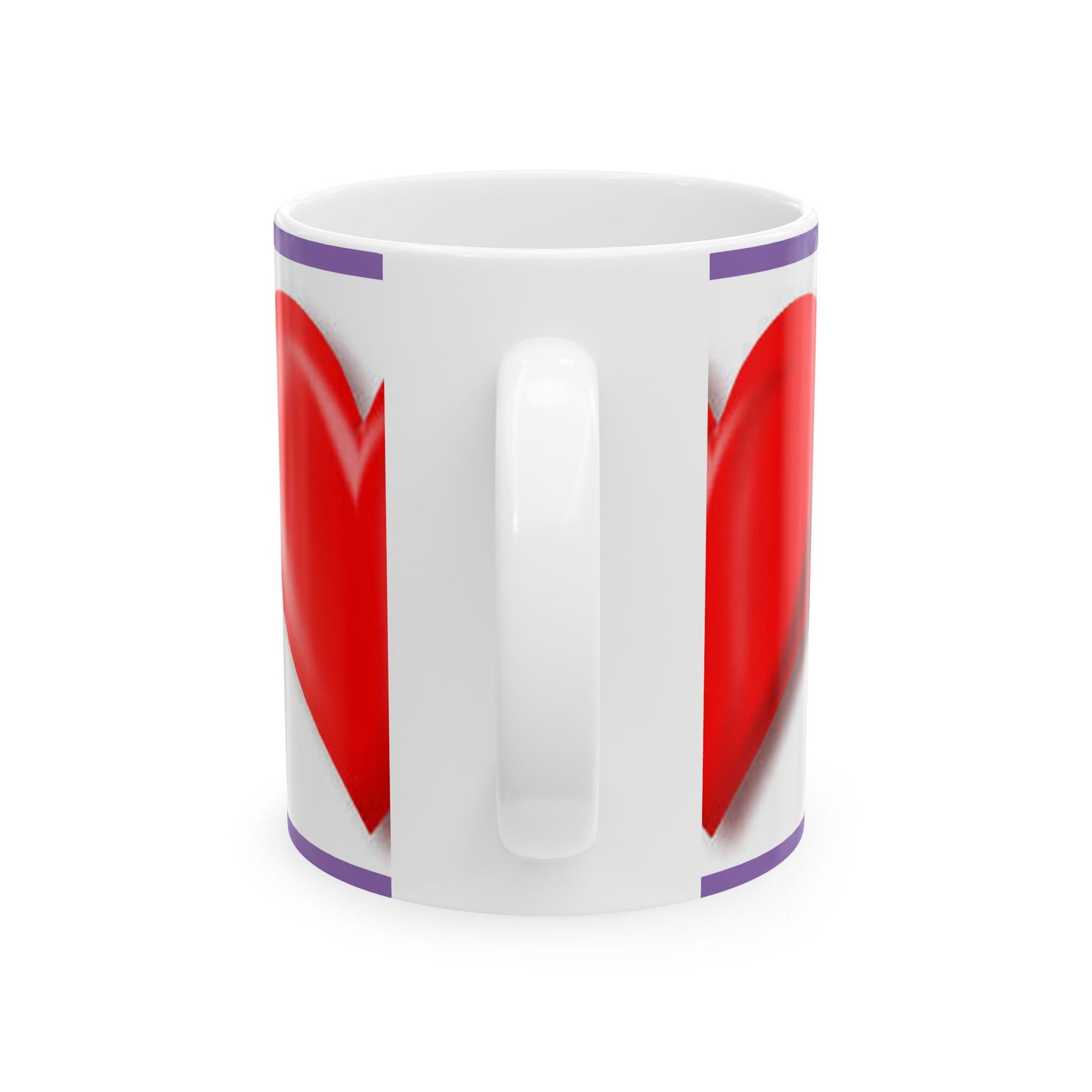 Princess Grace Heart Design Ceramic Mug 11oz & 15oz Perfect for Valentine’s Day or Everyday Love