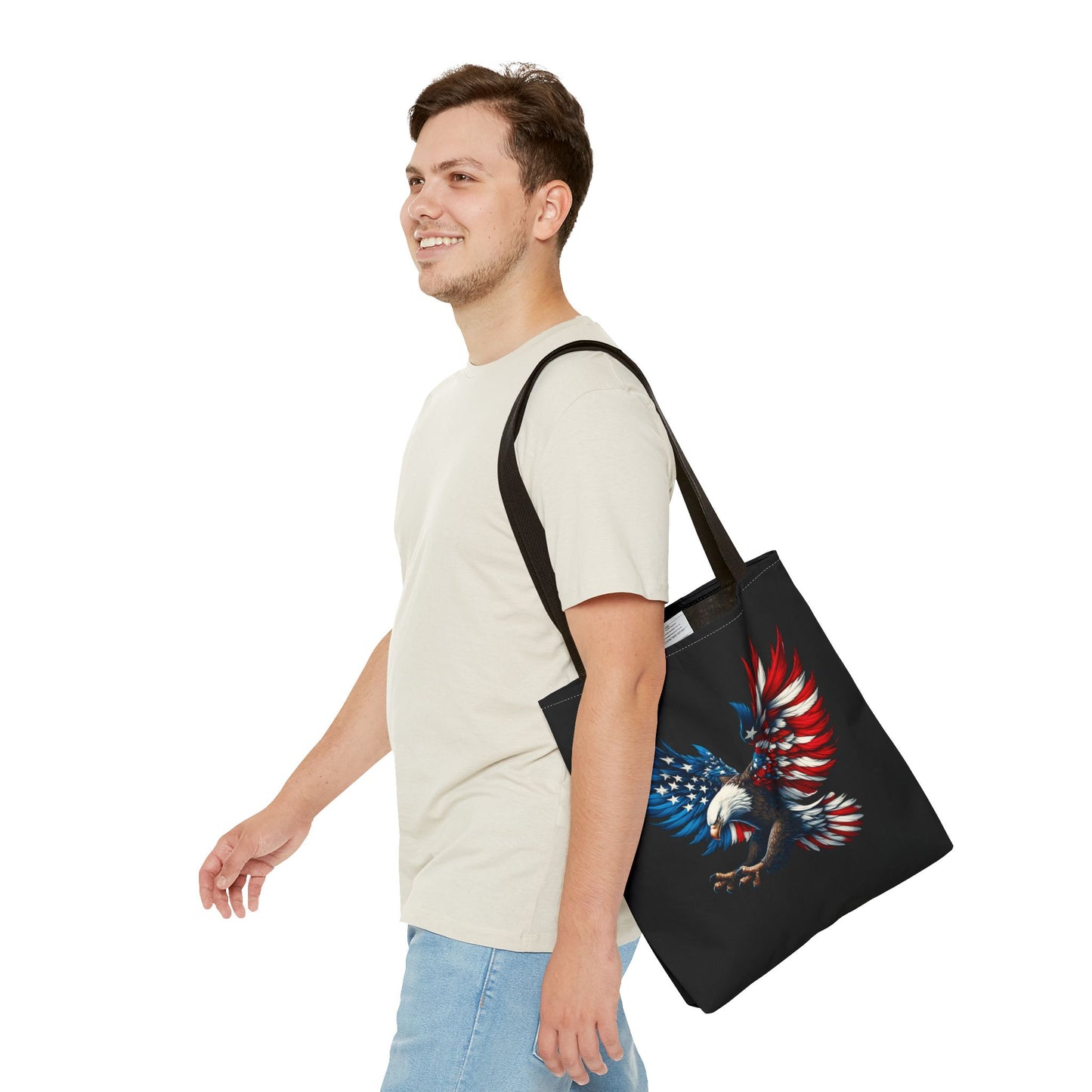 Princess Grace Patriotic Eagle Tote Bag Bold American Spirit Design