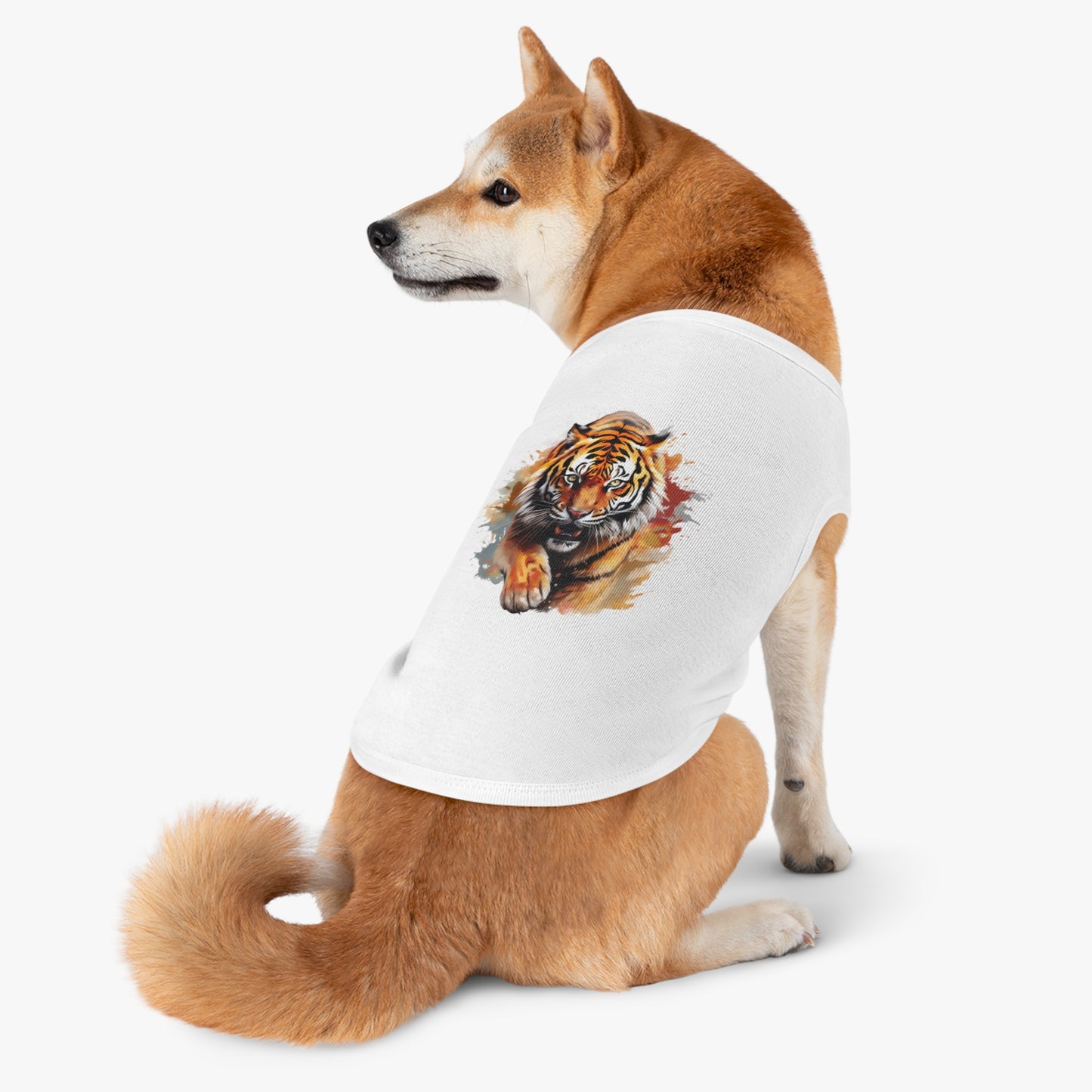 Princess Grace CUTE Wild Tiger Pet Tank Top Stylish Animal Print for Trendy Pets