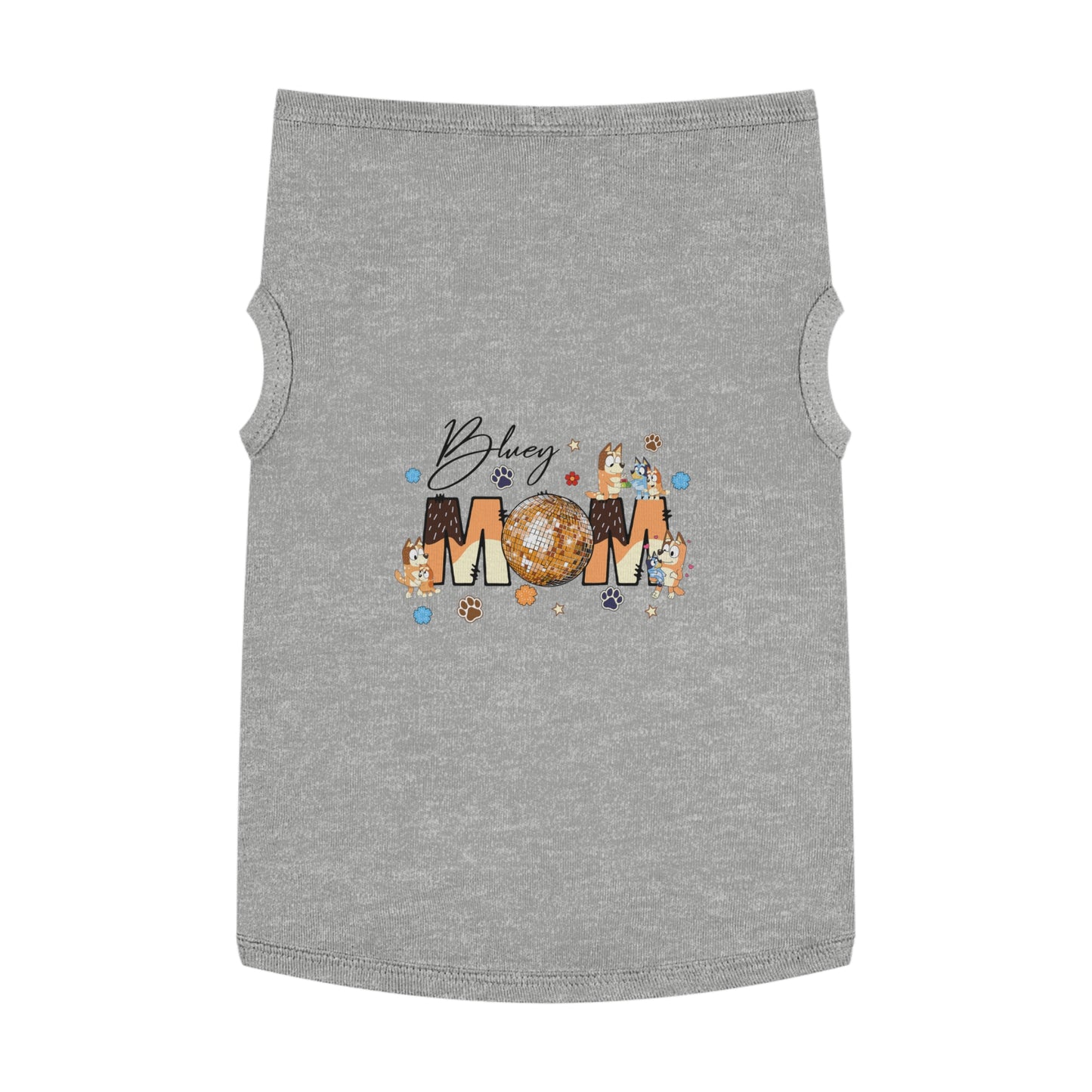 Princess Grace BLUEY Disco Dog Mom Tank Top Fun Pet Apparel for Dog Lovers