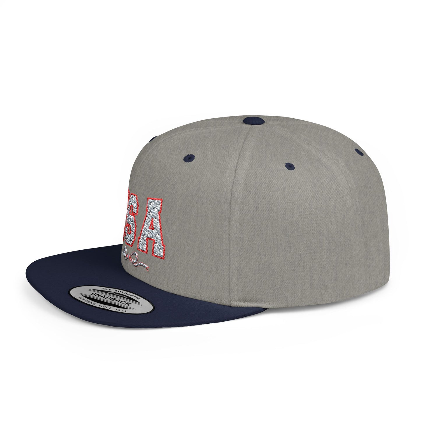 Princess Grace USA Glitter Flat Bill Snapback Hat Trendy and Stylish