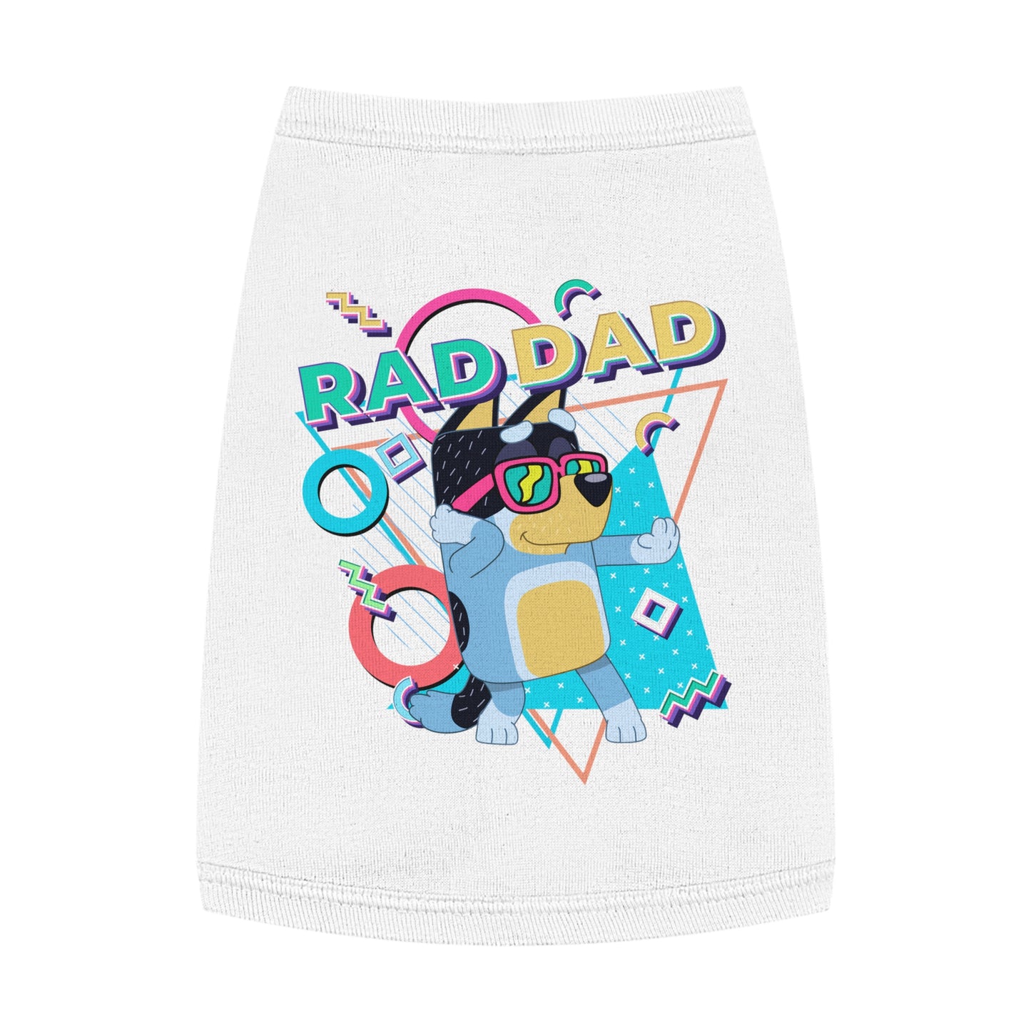 Princess Grace BLUEY Rad Dad Pet Tank Top Fun & Stylish Dog Apparel