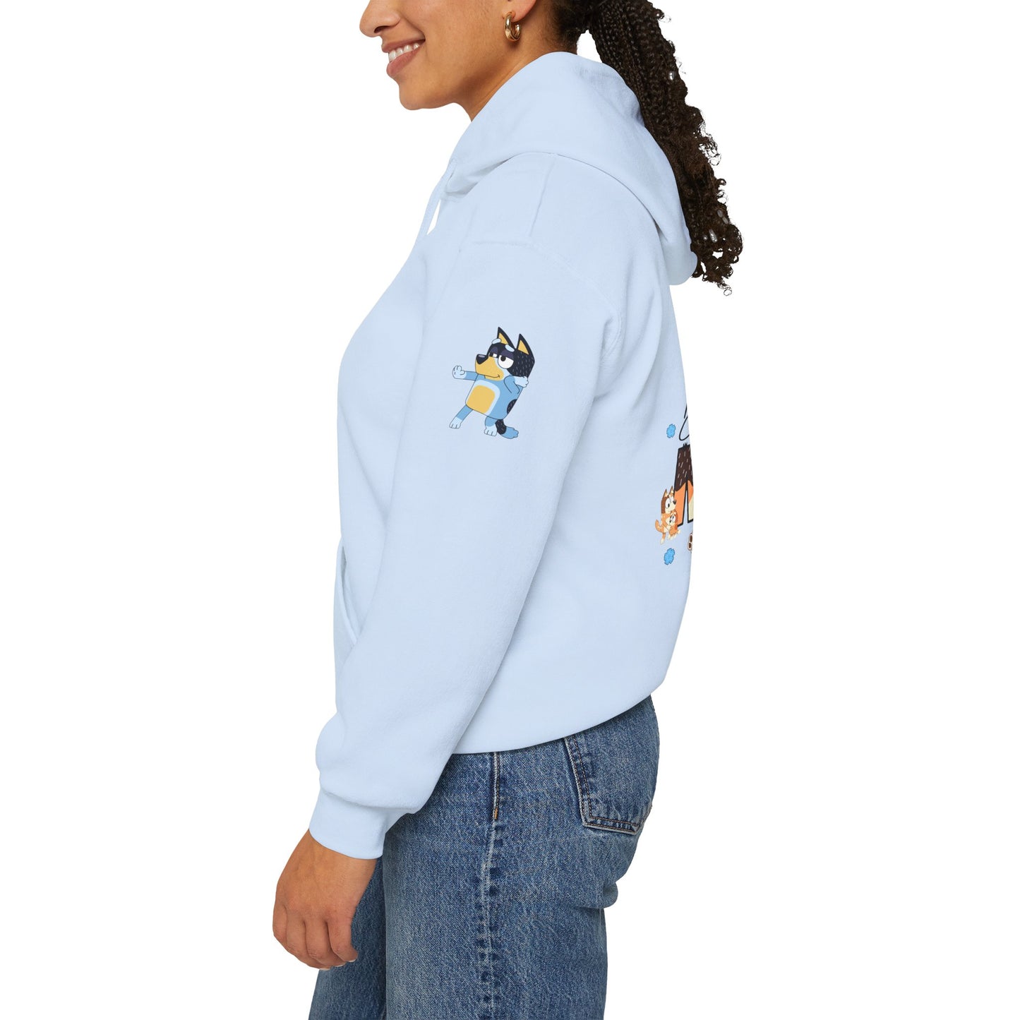Princess Grace Bluey Blissful Mom Unisex Heavy Blend Hoodie Celebrate Motherhood with Style