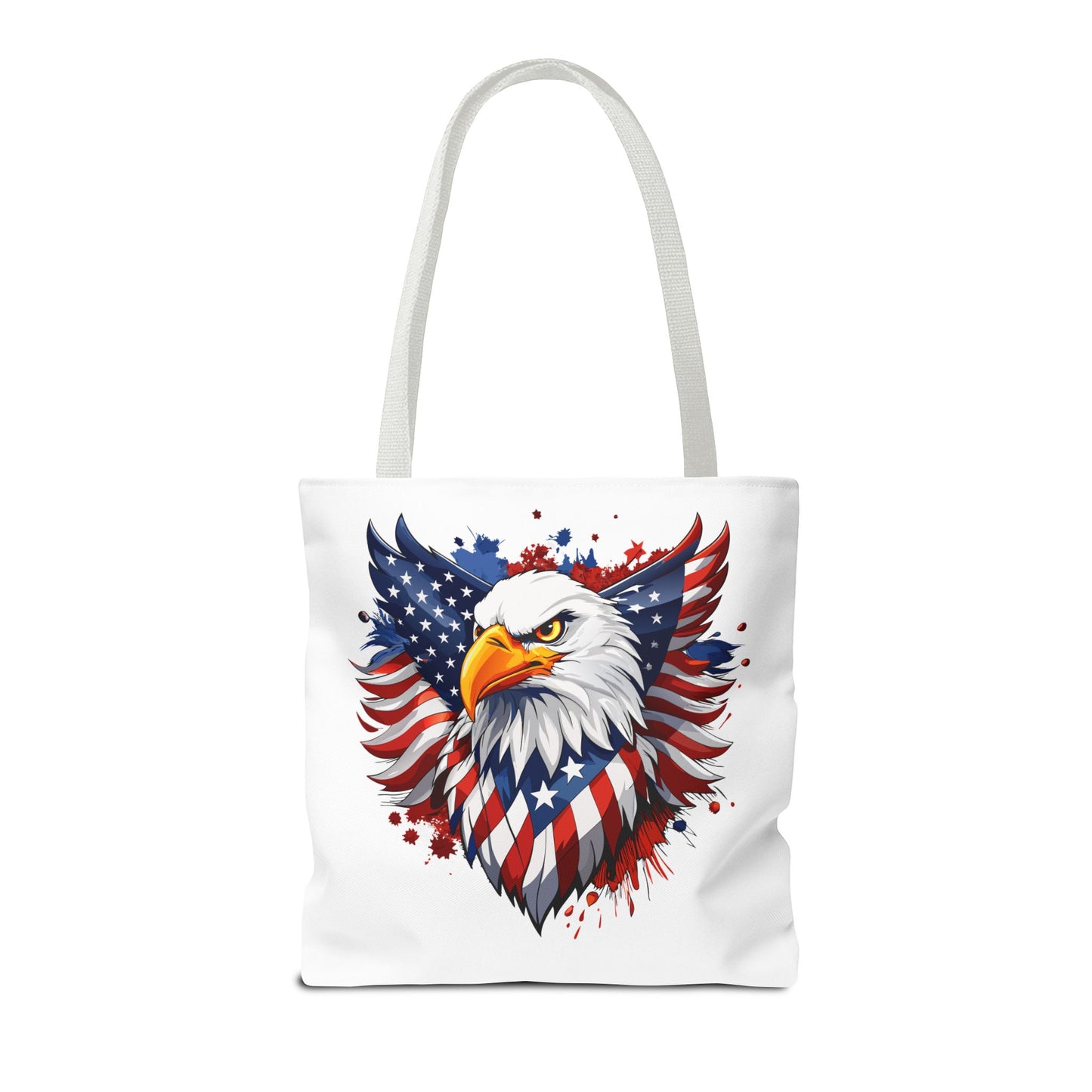 Princess Grace Patriotic Eagle Tote Bag Red White and Blue Design for Independence Day