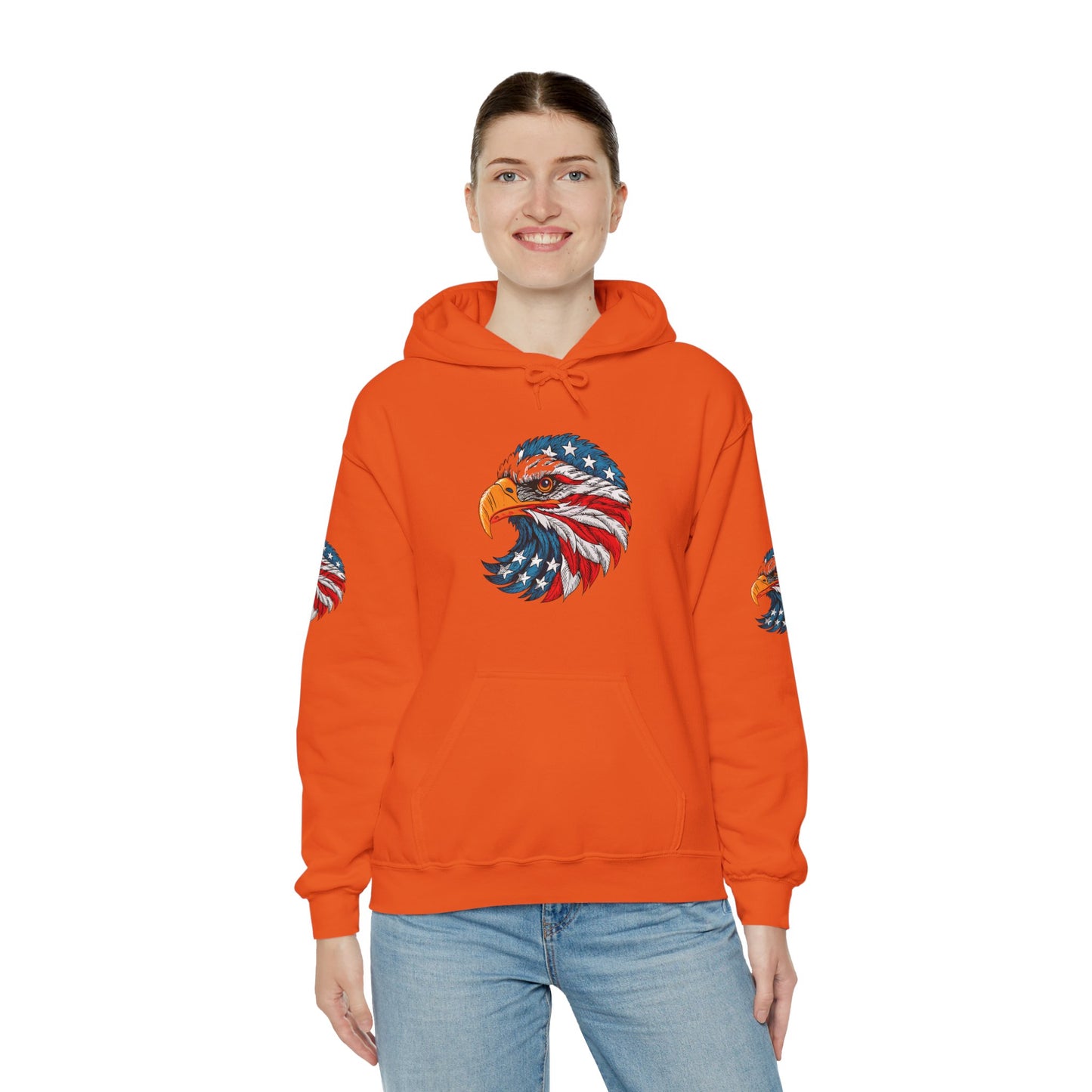 Princess Grace Patriotic Eagle Hoodie Unisex Heavy Blend Sweatshirt