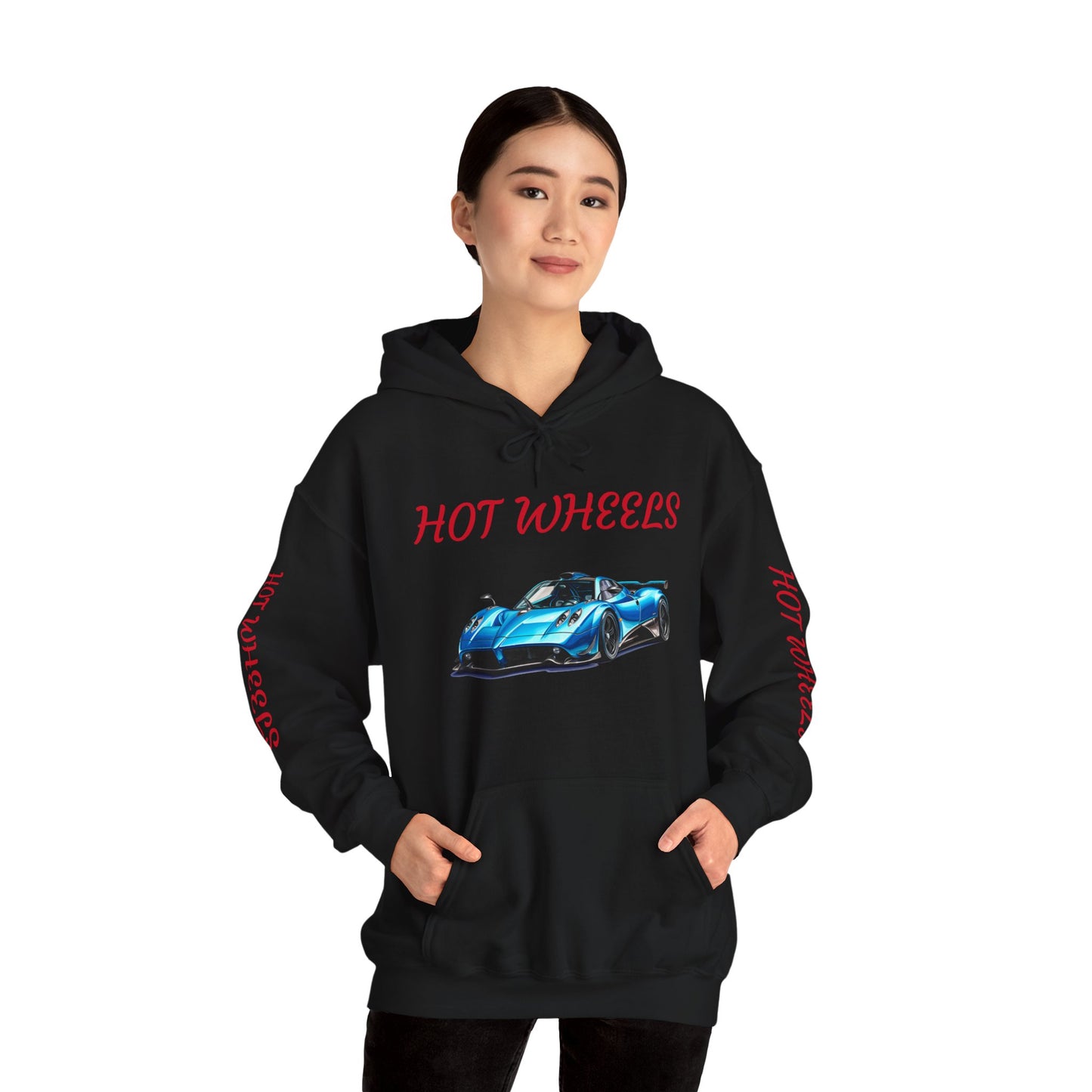Princess Grace Unisex Heavy Blend Hot Wheels Hooded Sweatshirt Stylish Car Graphic for Auto Enthusiasts