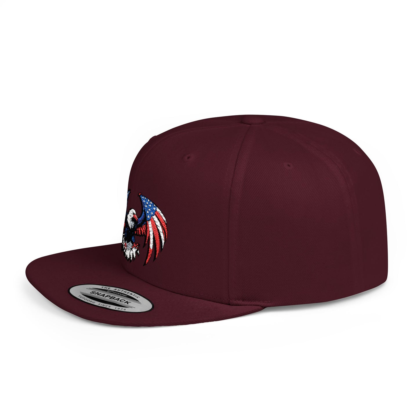 Princess Grace Patriotic Eagle Flat Bill Snapback Hat