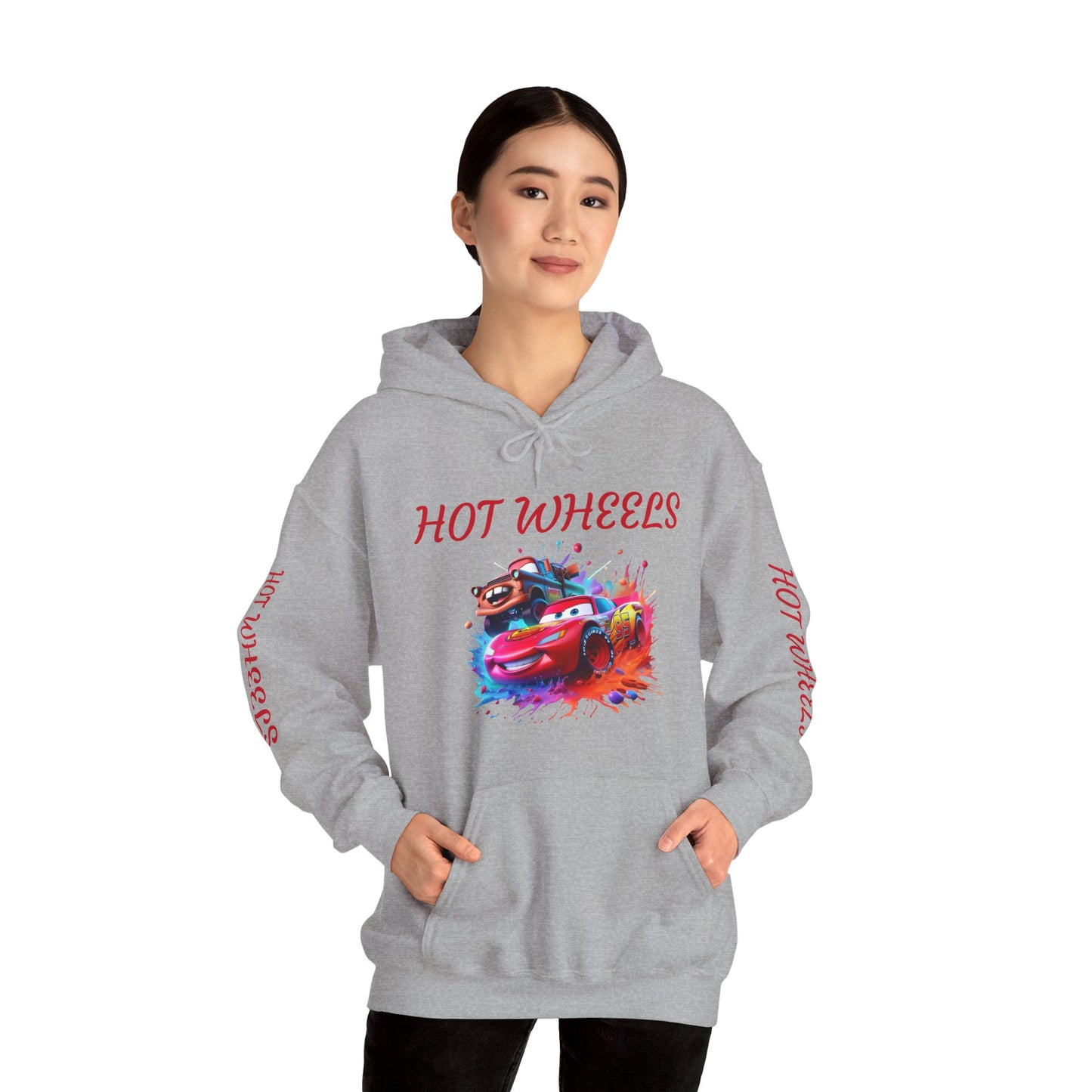 Princess Grace Hot Wheels Unisex Hoodie Retro Racing Design for Kids and Car Enthusiasts