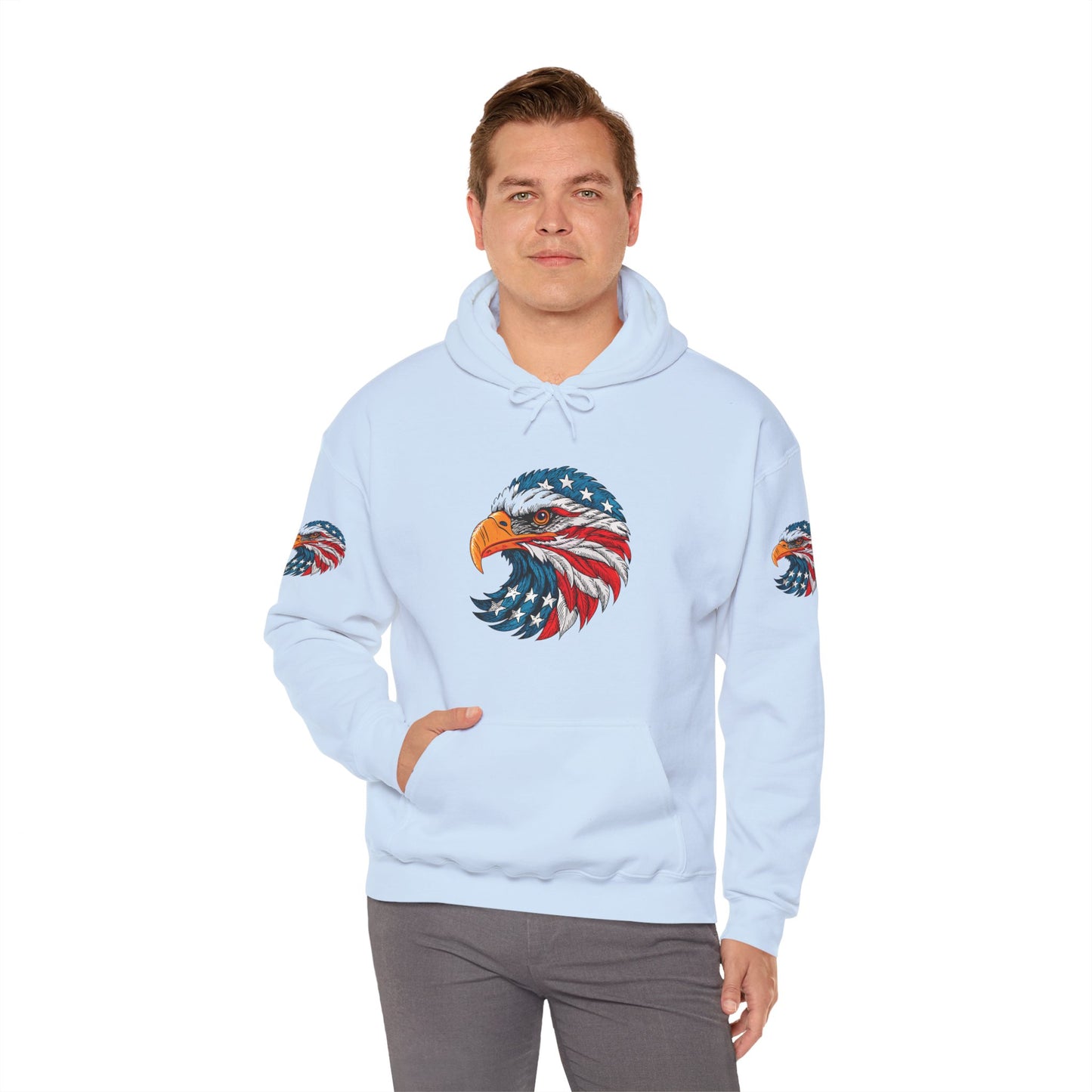 Princess Grace Patriotic Eagle Hoodie Unisex Heavy Blend Sweatshirt