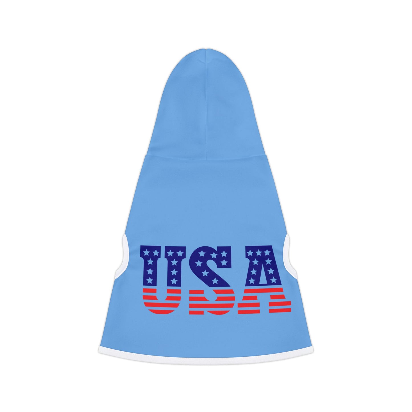 Princess Grace USA Flag Pet Hoodie Stylish and Cozy Dog Apparel for Holidays and Celebrations