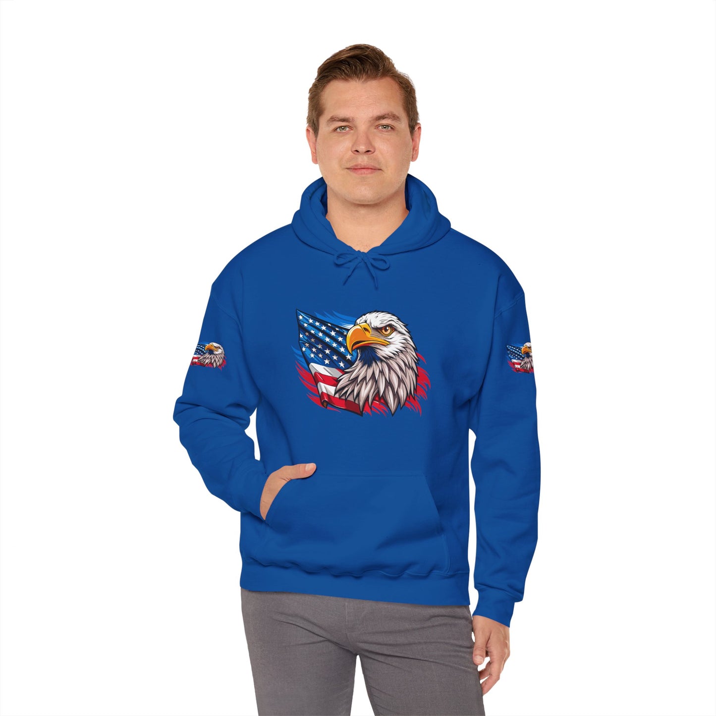 Princess Grace Patriotic Eagle Unisex Heavy Blend Hoodie