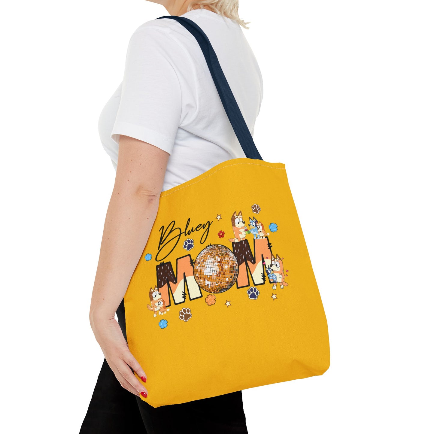 Princess Grace Bluey Mom Tote Bag Fun and Functional Gift for Dog Lovers