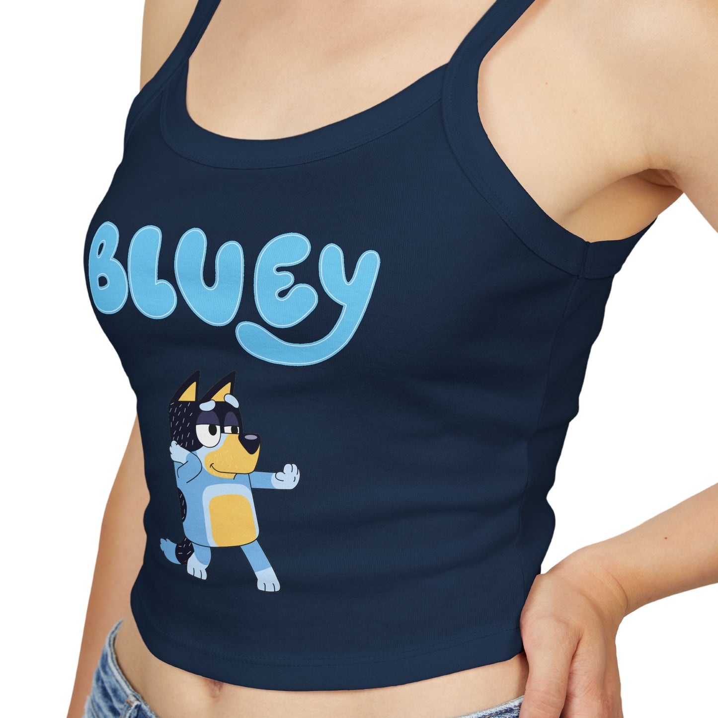 Princess Grace Bluey Graphic Women's Spaghetti Strap Tank Top Fun & Comfortable Summer Wear