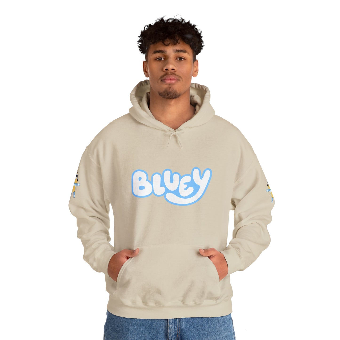 Princess Grace Bluey Unisex Heavy Blend Hoodie Cozy Cartoon Sweatshirt for Kids & Adults