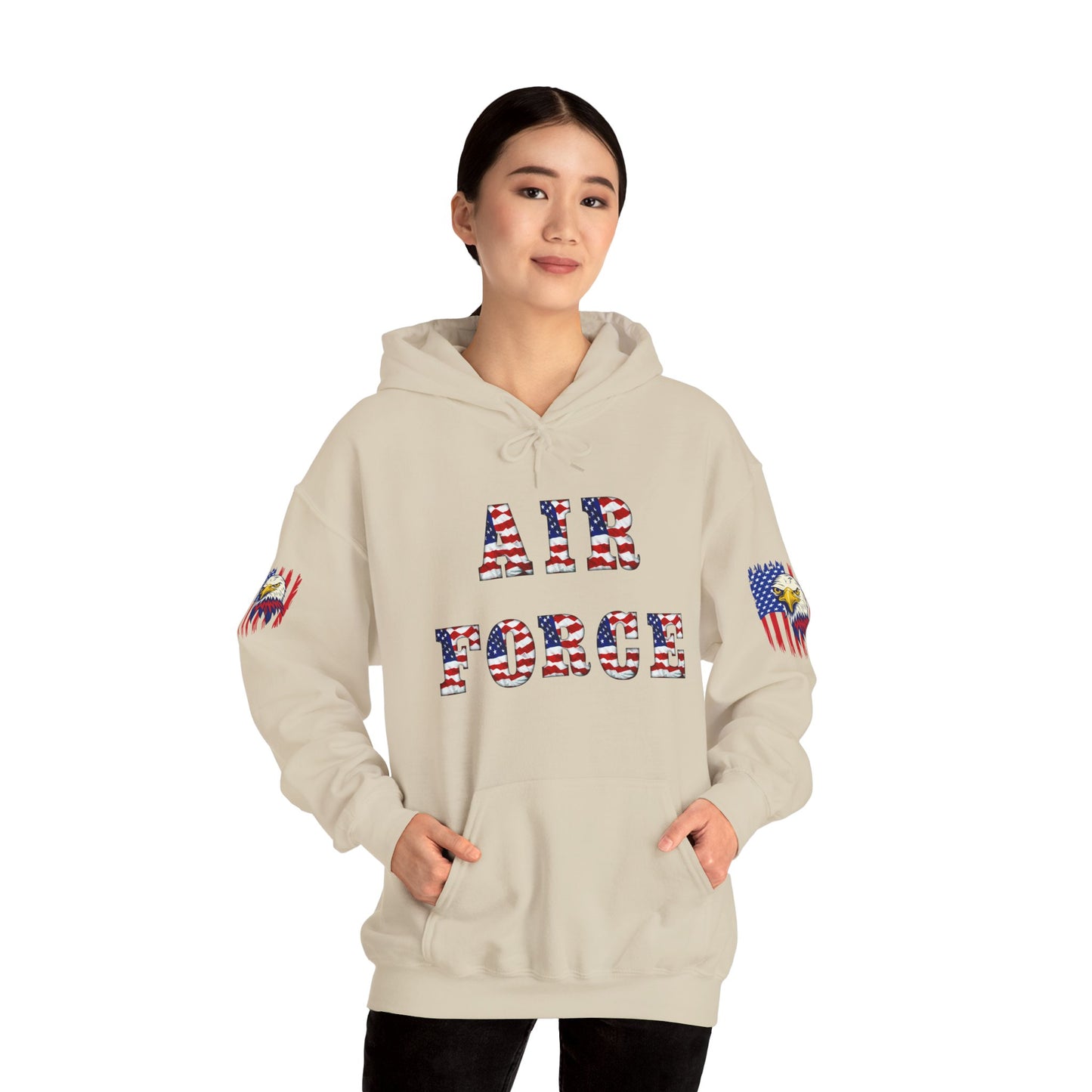 Princess Grace Unisex Air Force Hoodie with Eagle Design