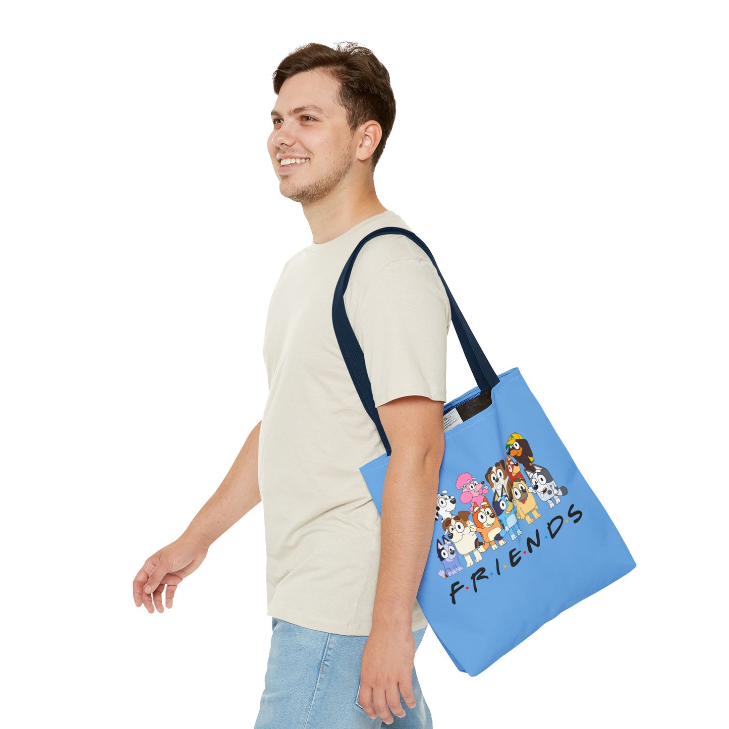 Princess Grace Bluey Cute Cartoon Friends Tote Bag Perfect for Animal Lovers