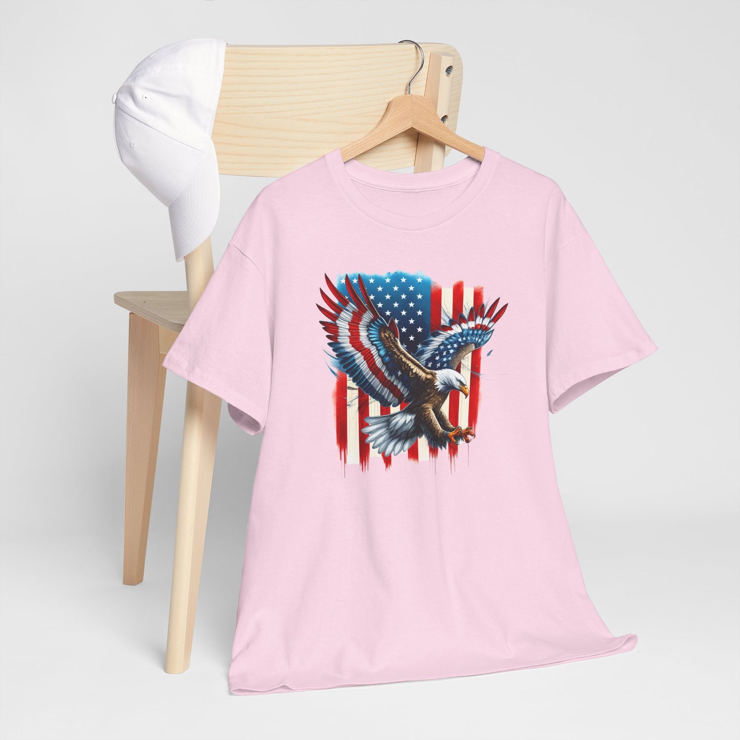 Princess Grace Patriotic Eagle Unisex Heavy Cotton Tee