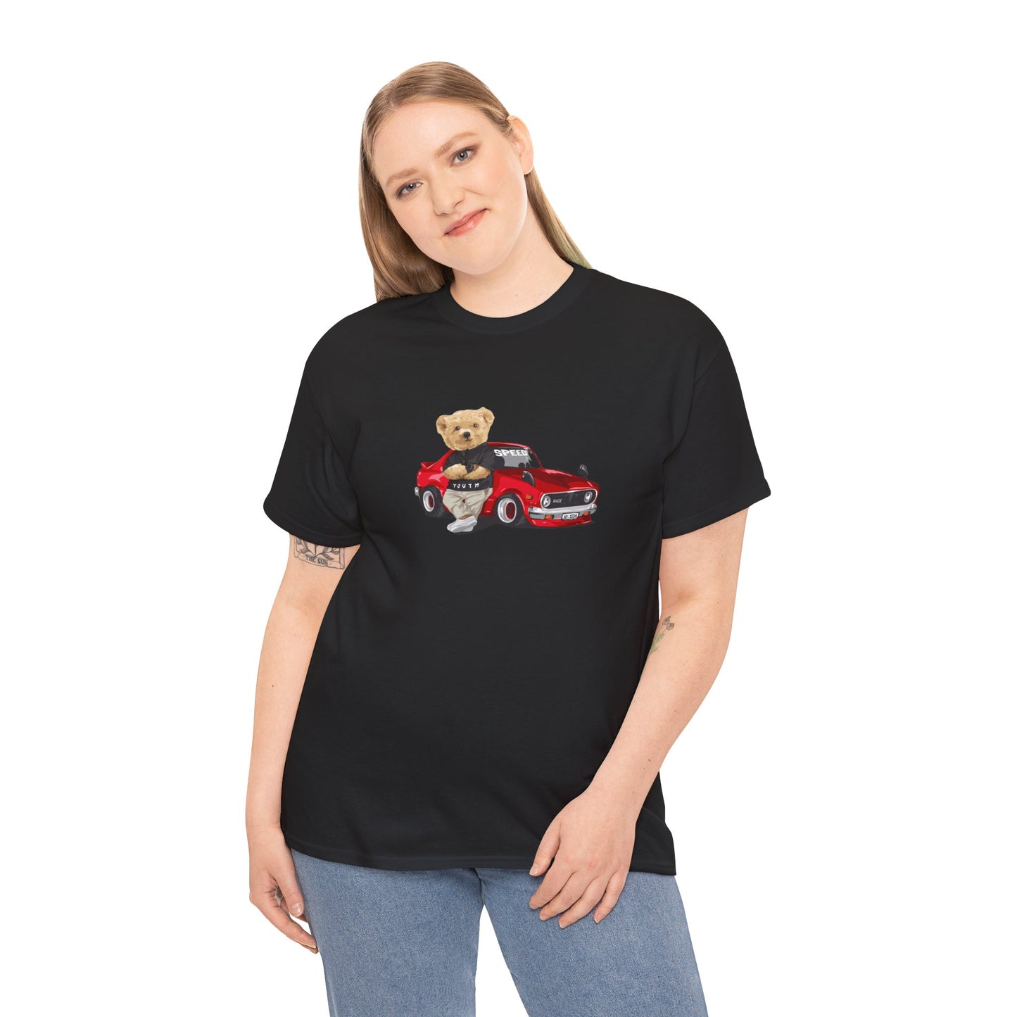 Princess Grace Cute Teddy Bear Unisex Heavy Cotton Tee Casual Wear for All Ages