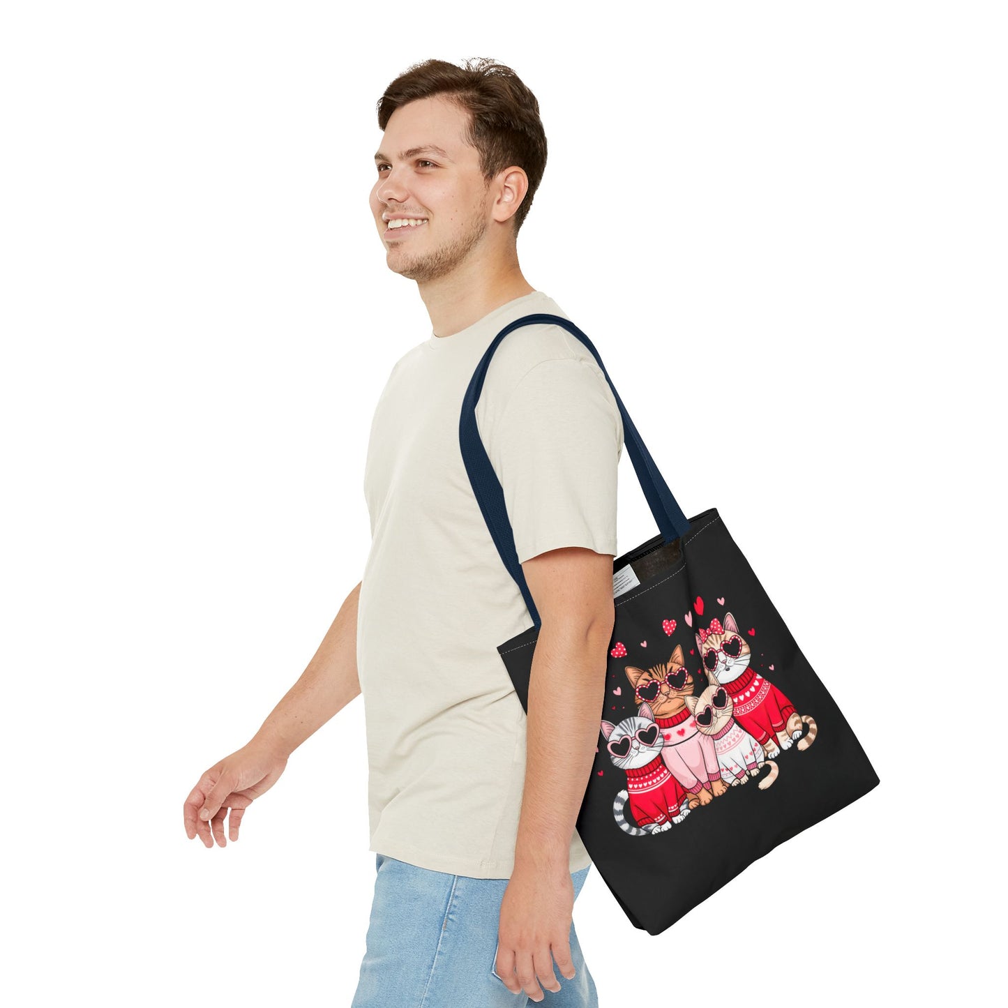Princess Grace Cute Cat Lovers Tote Bag Valentine's Day Accessories