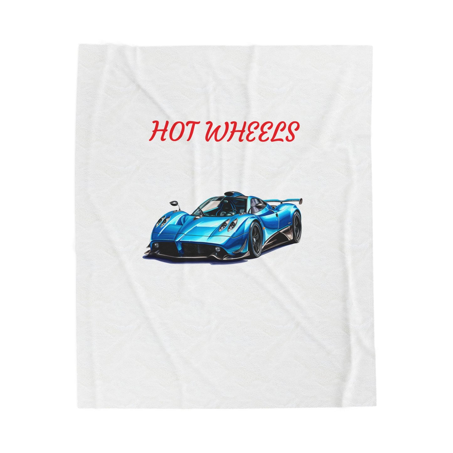 Princess Grace Hot Wheels Velveteen Plush Blanket Cozy Car Themed Throw for Kids & Adults