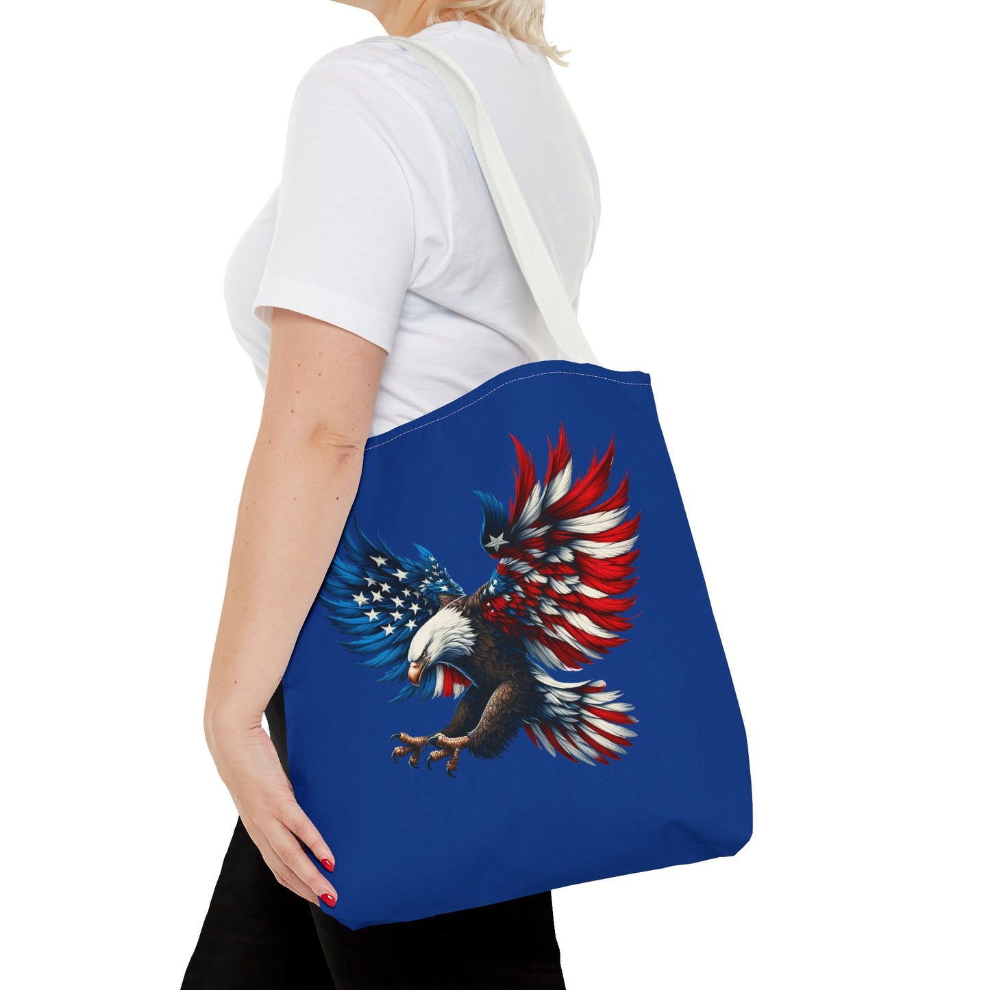 Princess Grace Patriotic Eagle Tote Bag Perfect for Independence Day & Everyday Carry