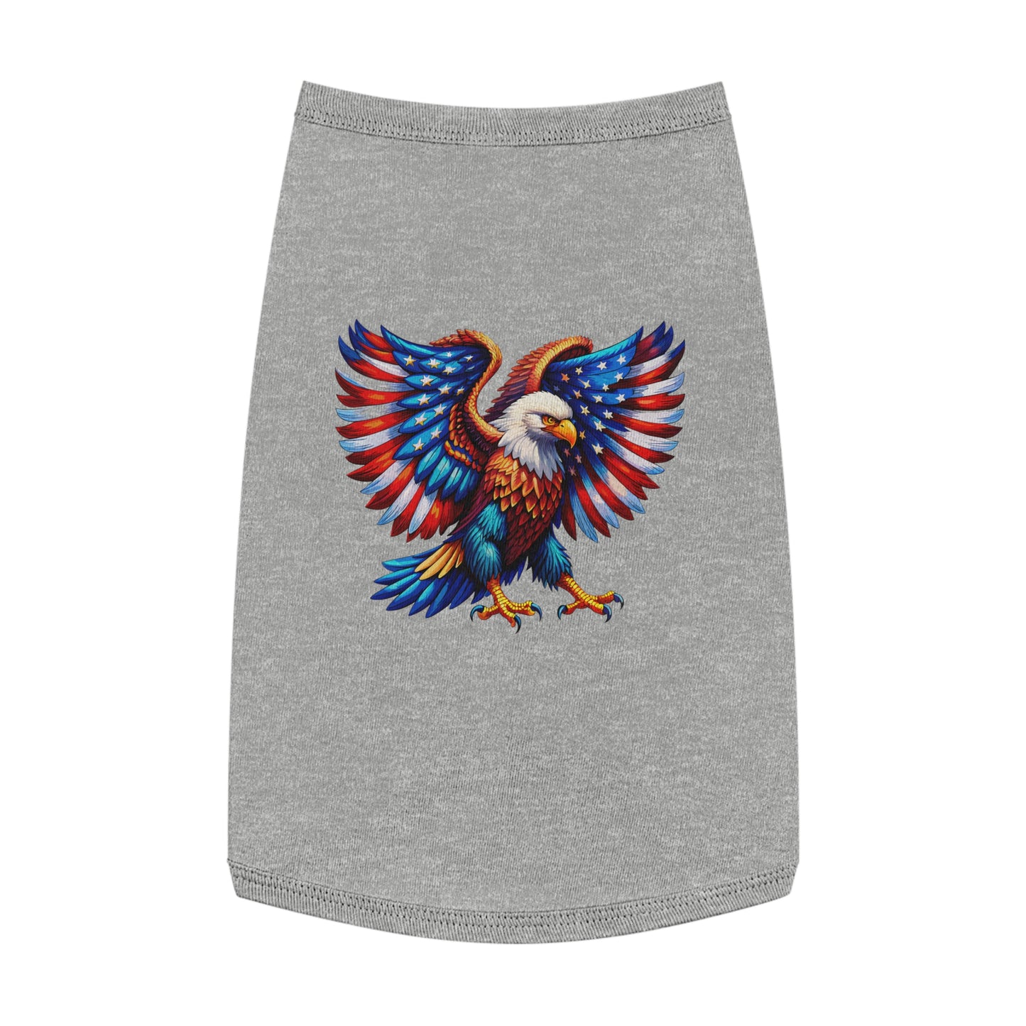 Princess Grace Patriotic Eagle Pet Tank Top Stylish & Comfortable Dog Apparel for Celebrations