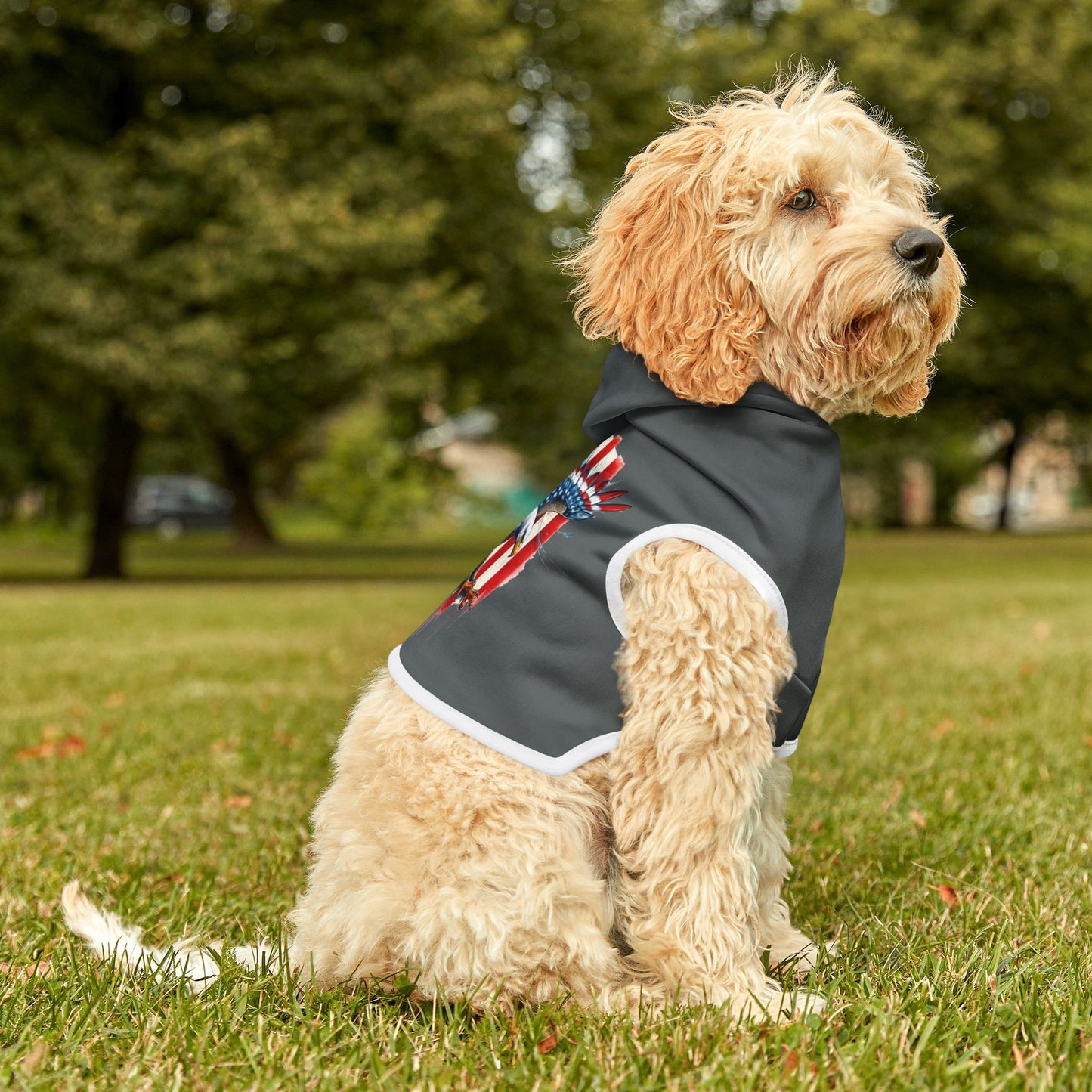 Princess Grace Patriotic Eagle Pet Hoodie for Dogs
