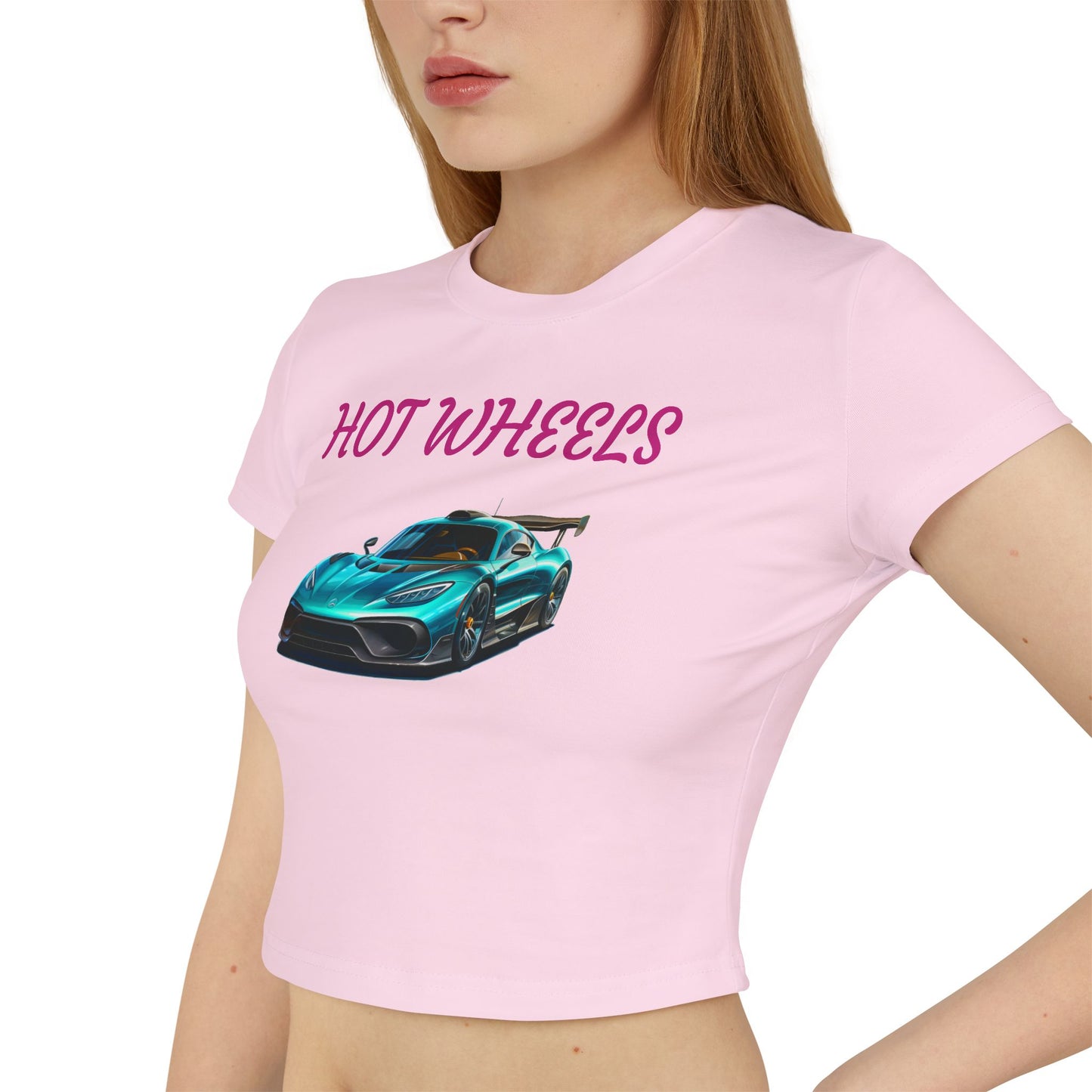 Princess Grace Hot Wheels Women's Baby Tee Fun and Stylish Car Lover Shirt