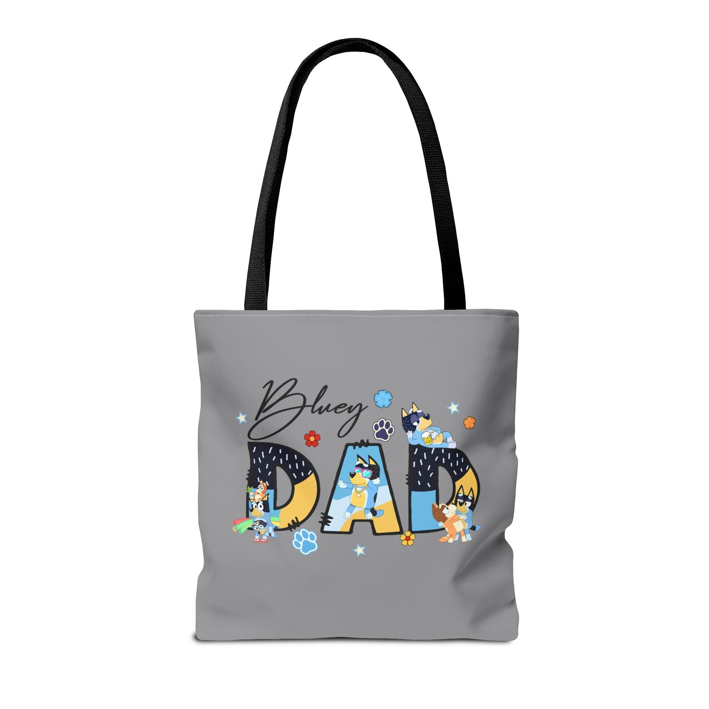 Princess Grace Bluey Dad Tote Bag Fun & Functional Gift for Dog Lovers