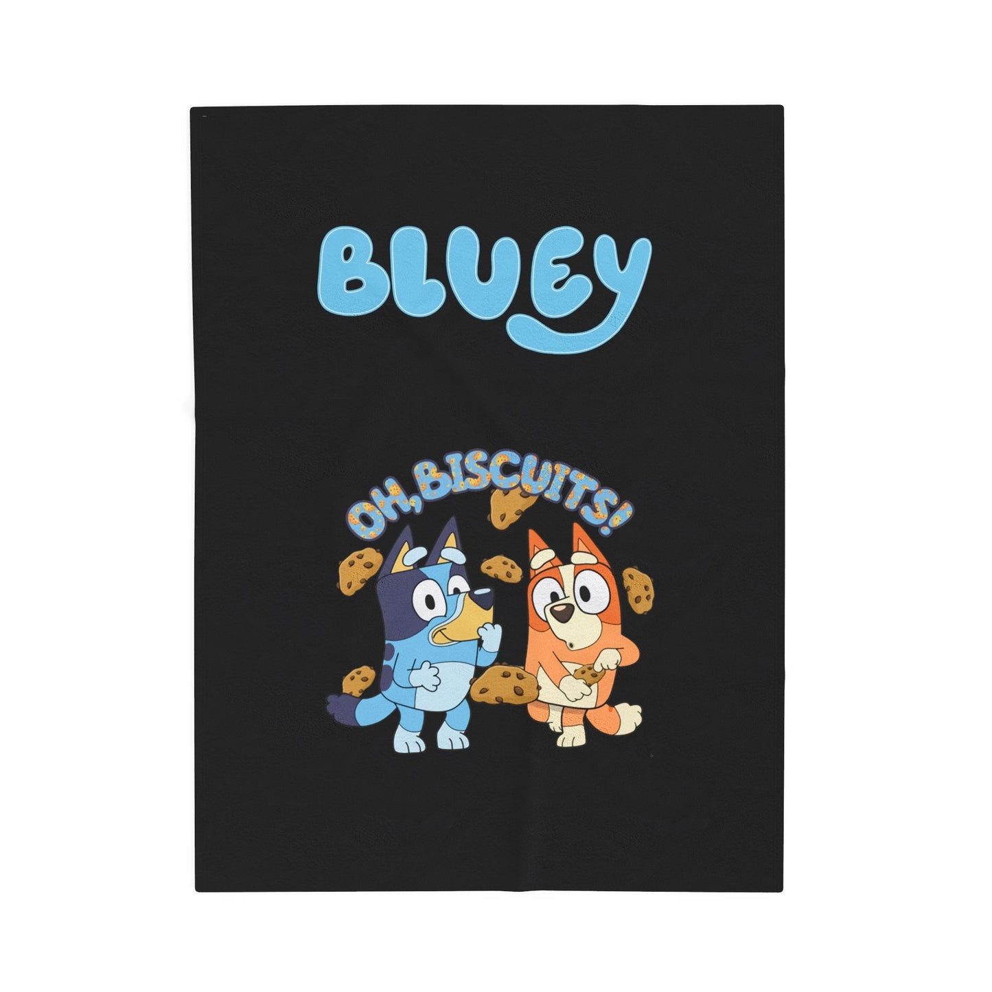 Princess Grace Cozy Bluey Velveteen Plush Blanket Perfect for Kids and Family Gatherings