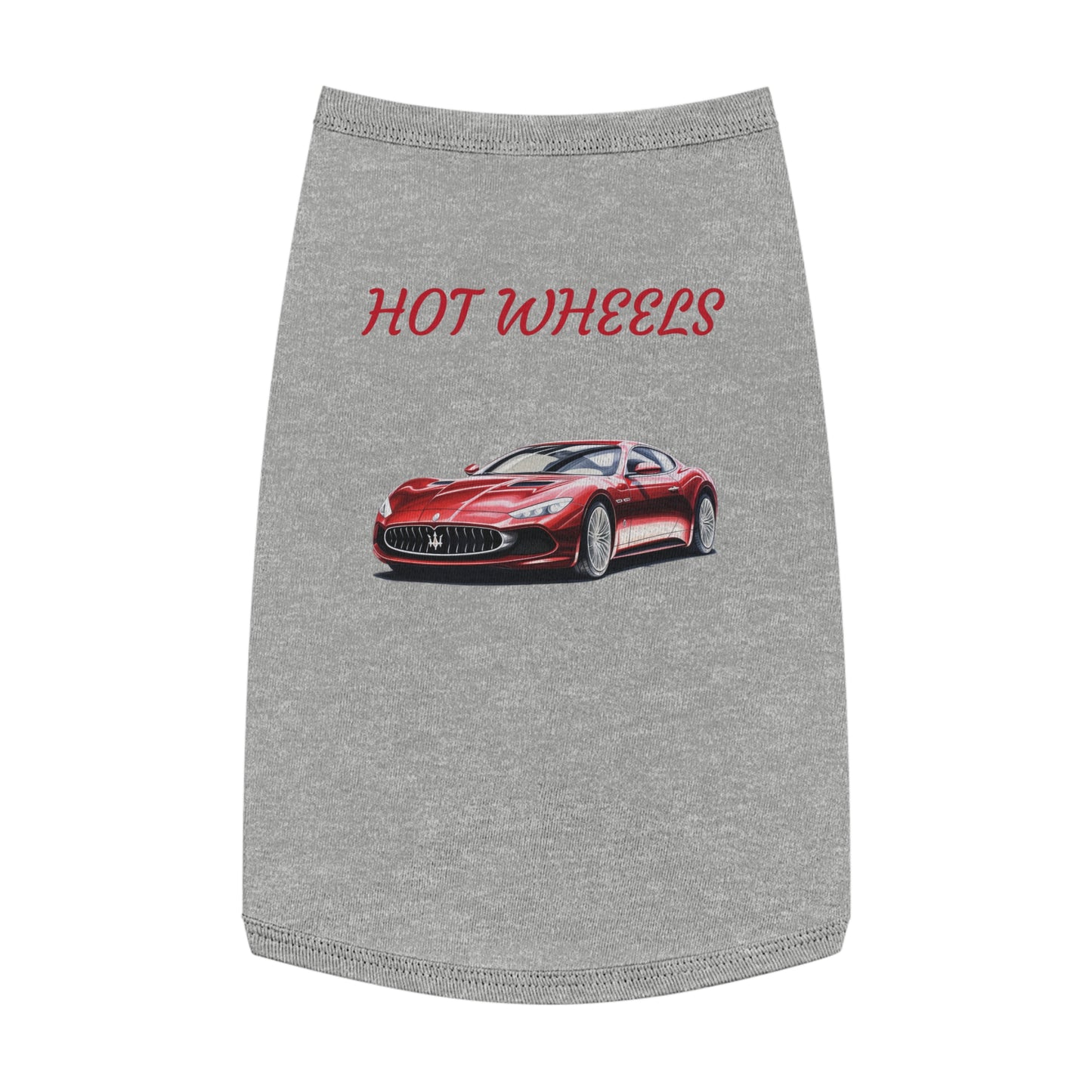 Princess Grace Trendy Hot Wheels Pet Tank Top for Car Enthusiast Dogs