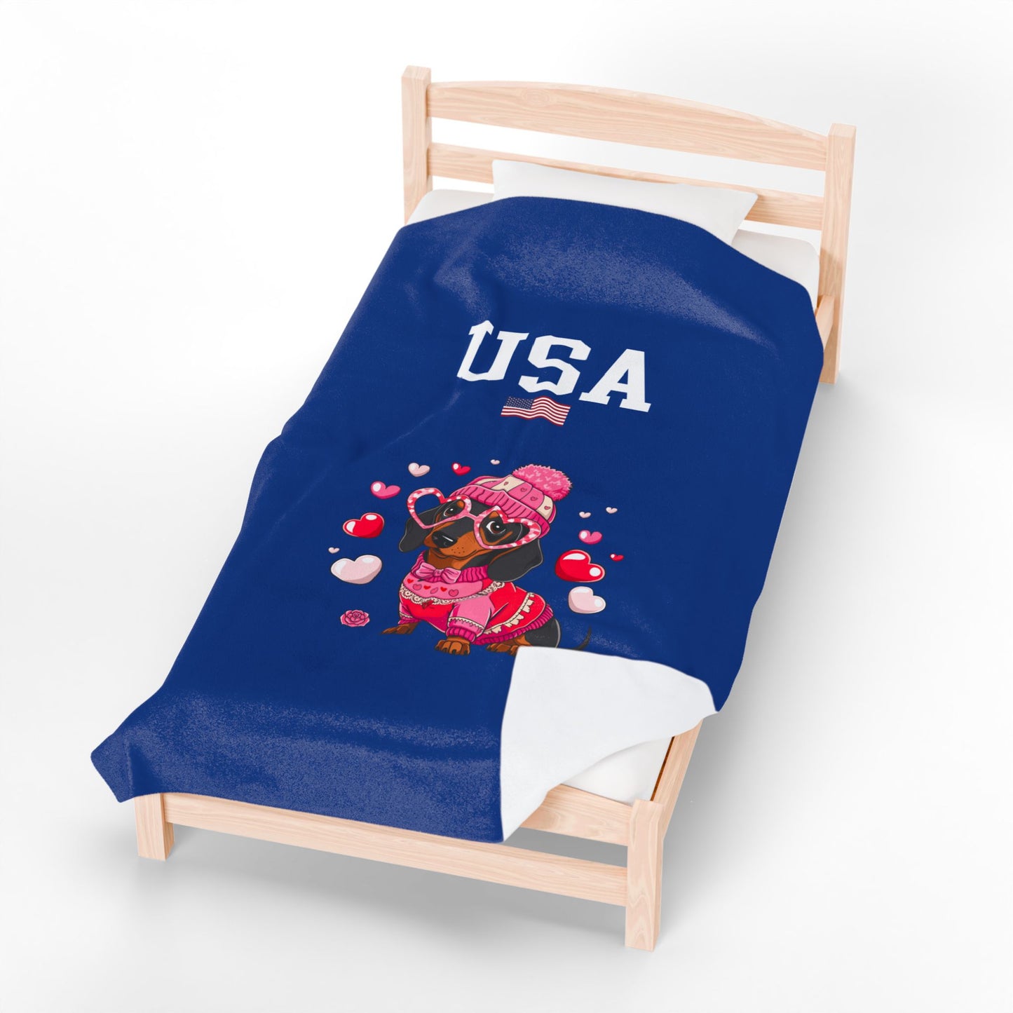 Princess Grace TEAM USA Velveteen Plush Blanket