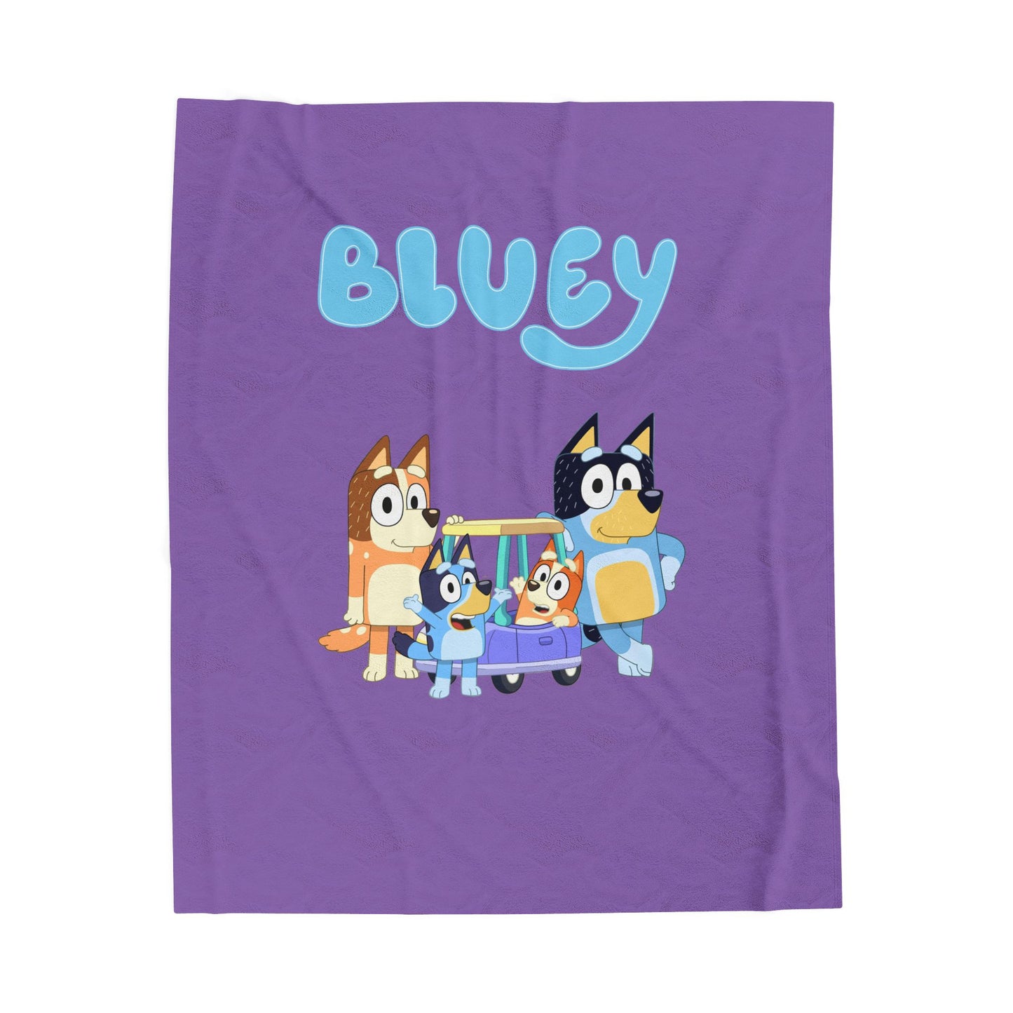 Princess Grace Cozy Bluey Velveteen Plush Blanket Perfect for Kids and Family Snuggles