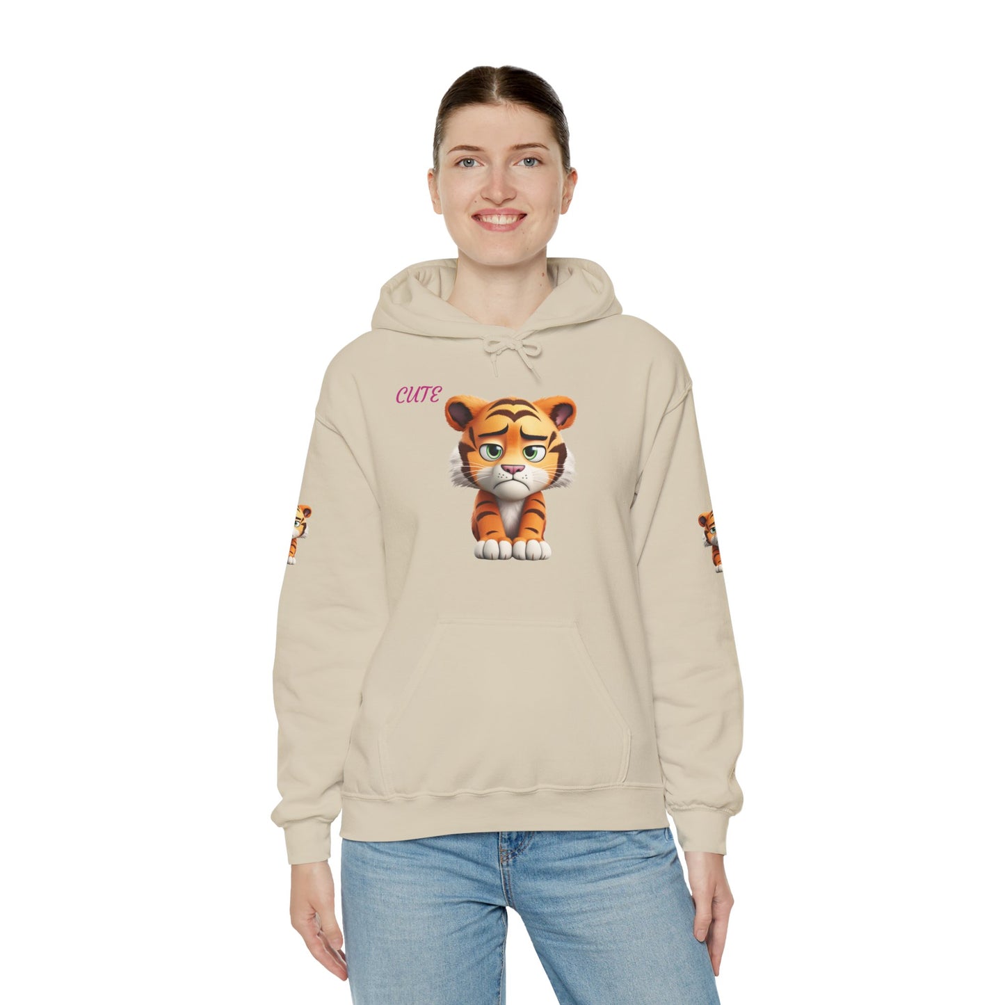 Princess Grace Cute Tiger Graphic Unisex Hoodie
