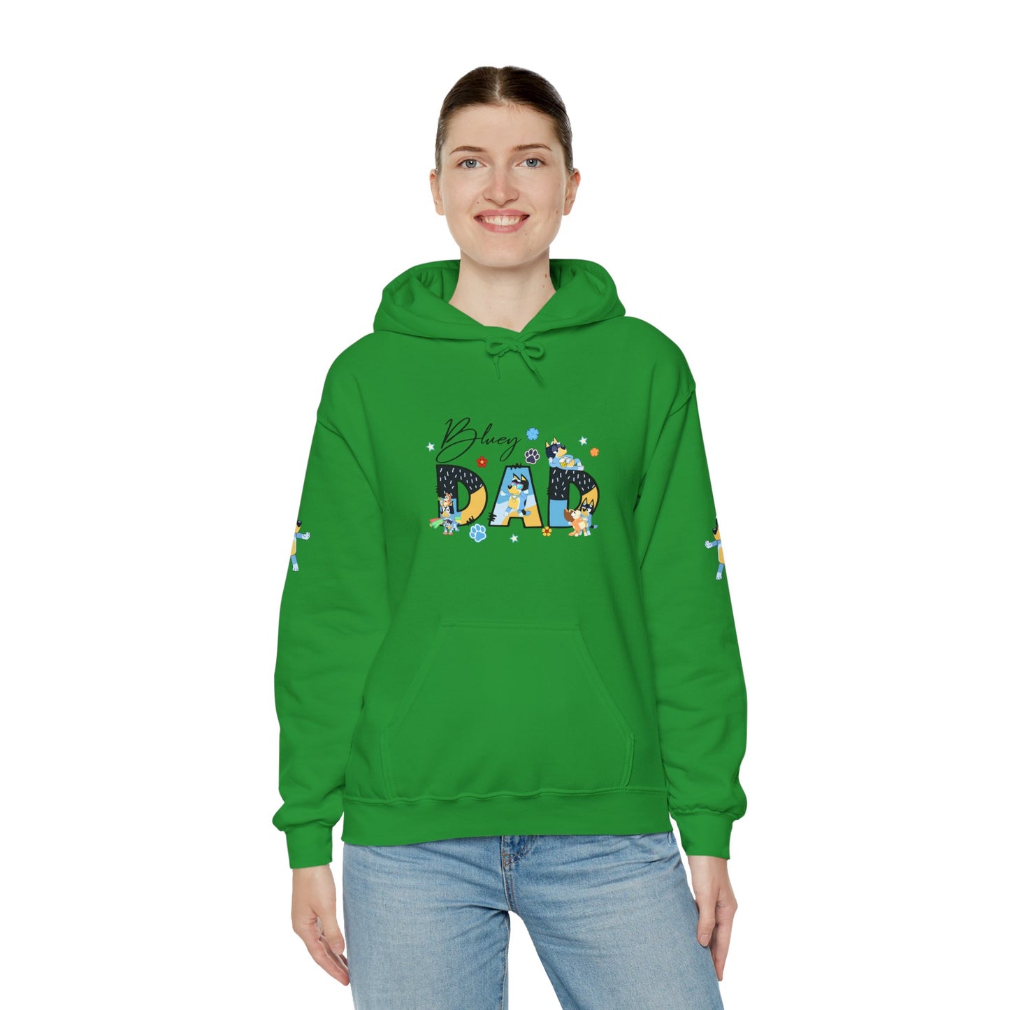 Princess Grace Bluey Funny "Baby's Dad" Unisex Hooded Sweatshirt ,Perfect Gift for New Dads