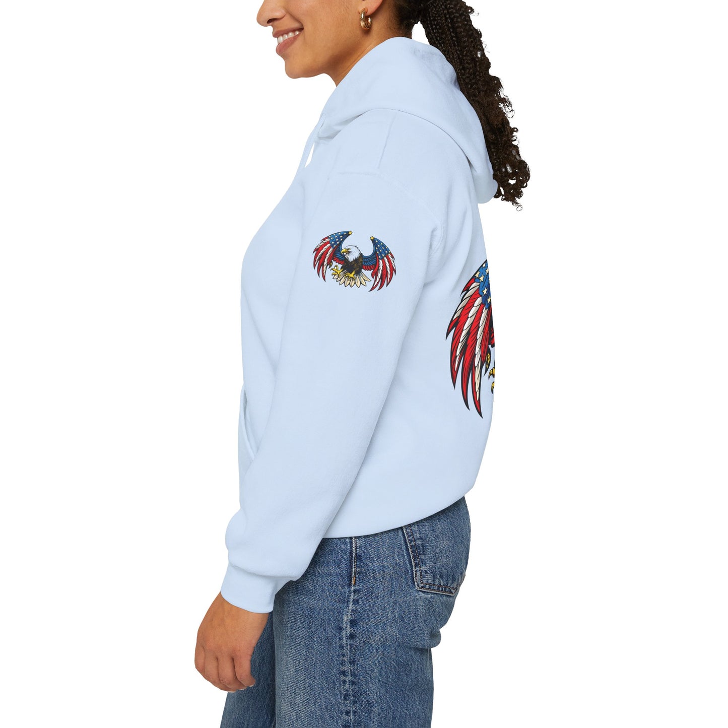 Princess Grace American Eagle Emblem Patriotic Unisex Hoodie