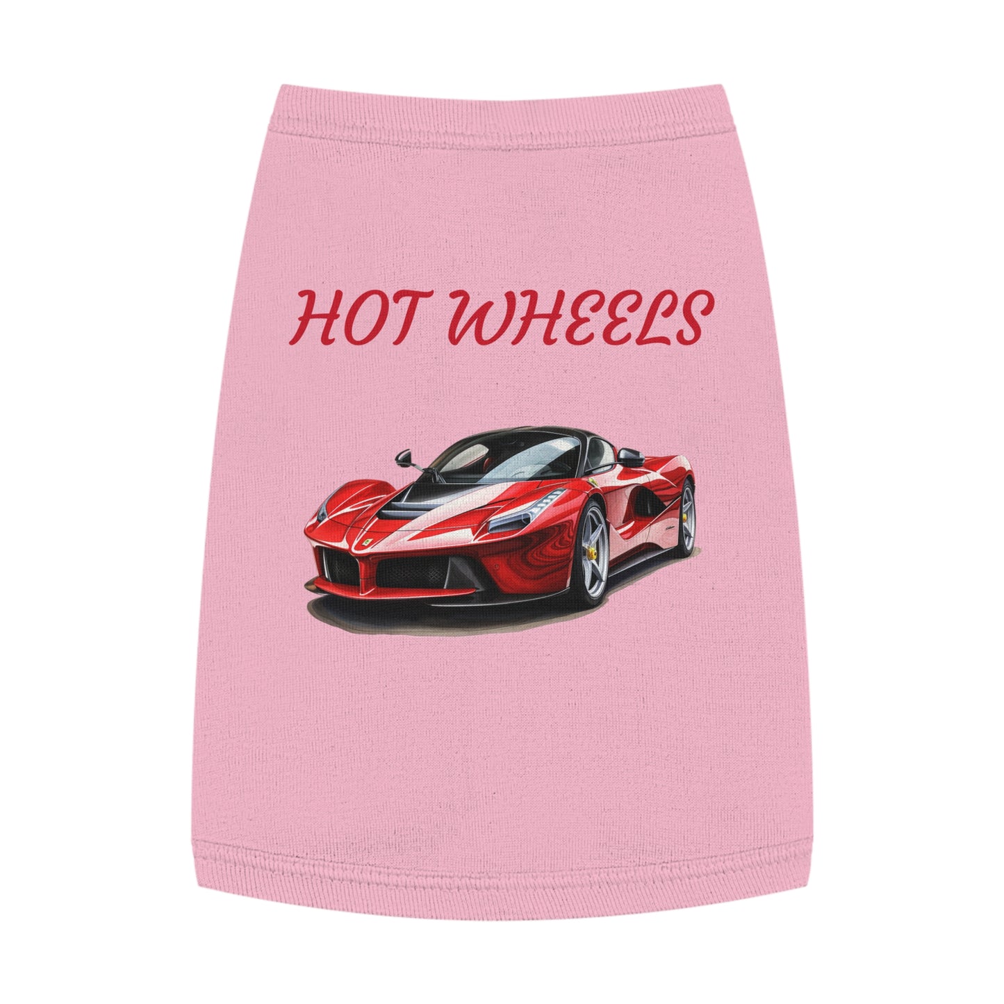 Princess Grace Cool Hot Wheels Pet Tank Top for Car Lovers Stylish Dog Apparel