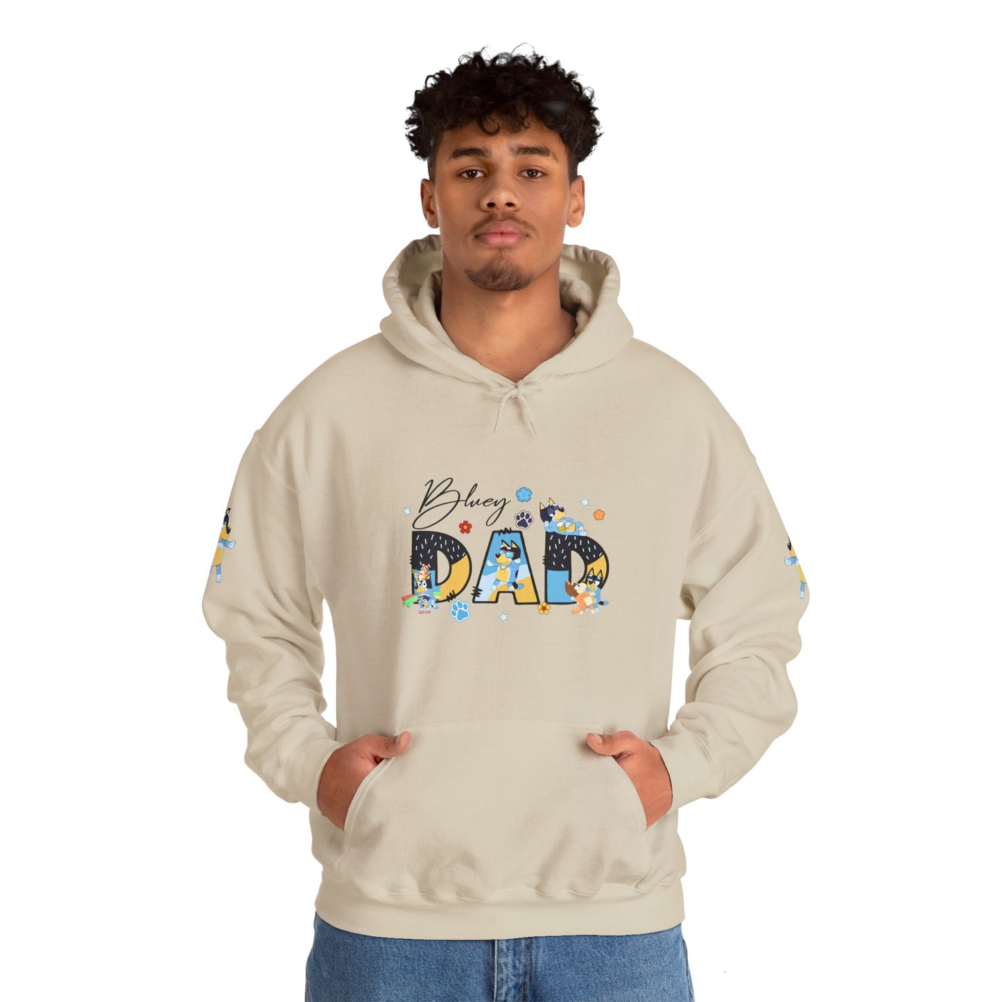Princess Grace Bluey Funny "Baby's Dad" Unisex Hooded Sweatshirt ,Perfect Gift for New Dads