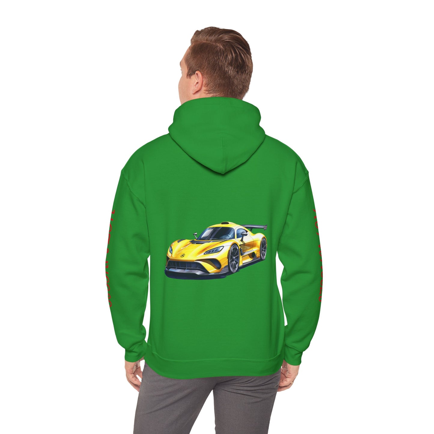 Princess Grace Hot Wheels Unisex Hooded Sweatshirt Stylish Car Graphic with Bold Text