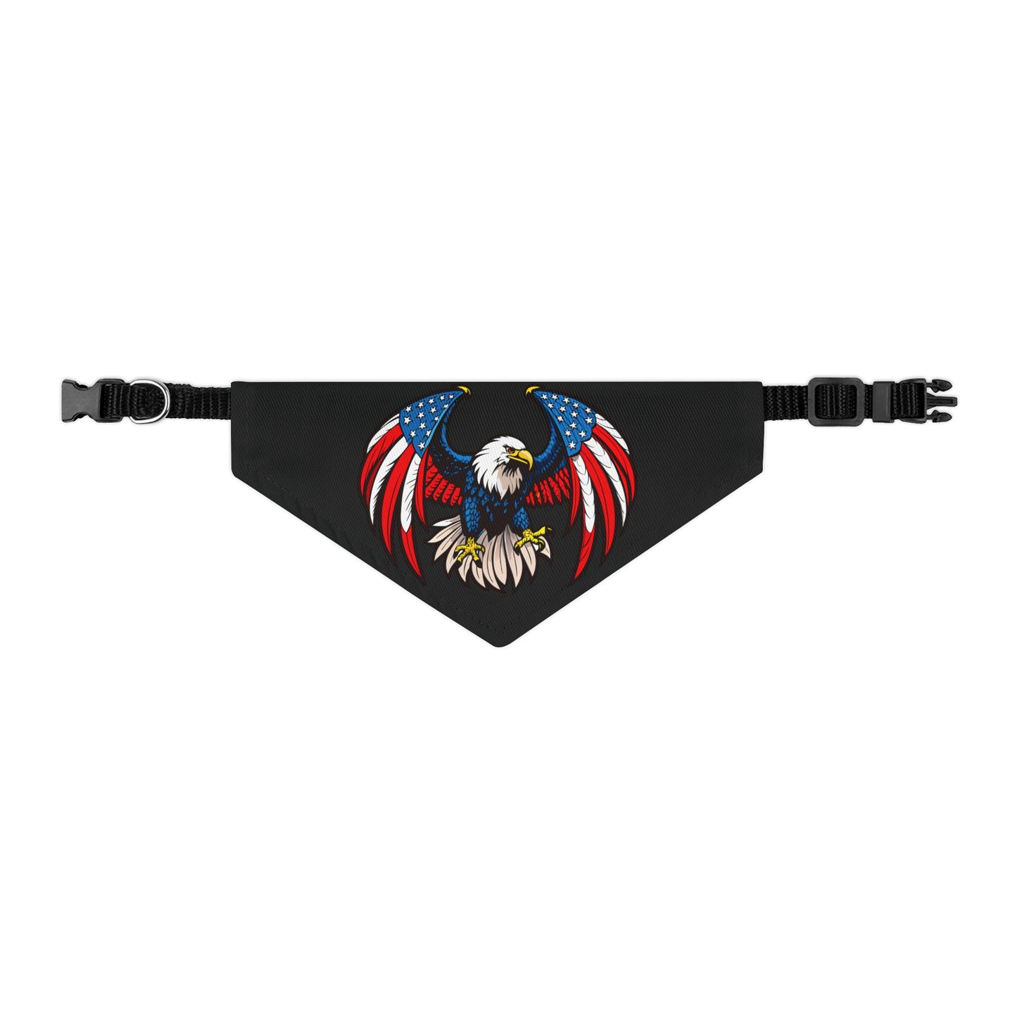 Princess Grace Patriotic Eagle Pet Bandana Collar USA Flag Design for Stylish Dogs
